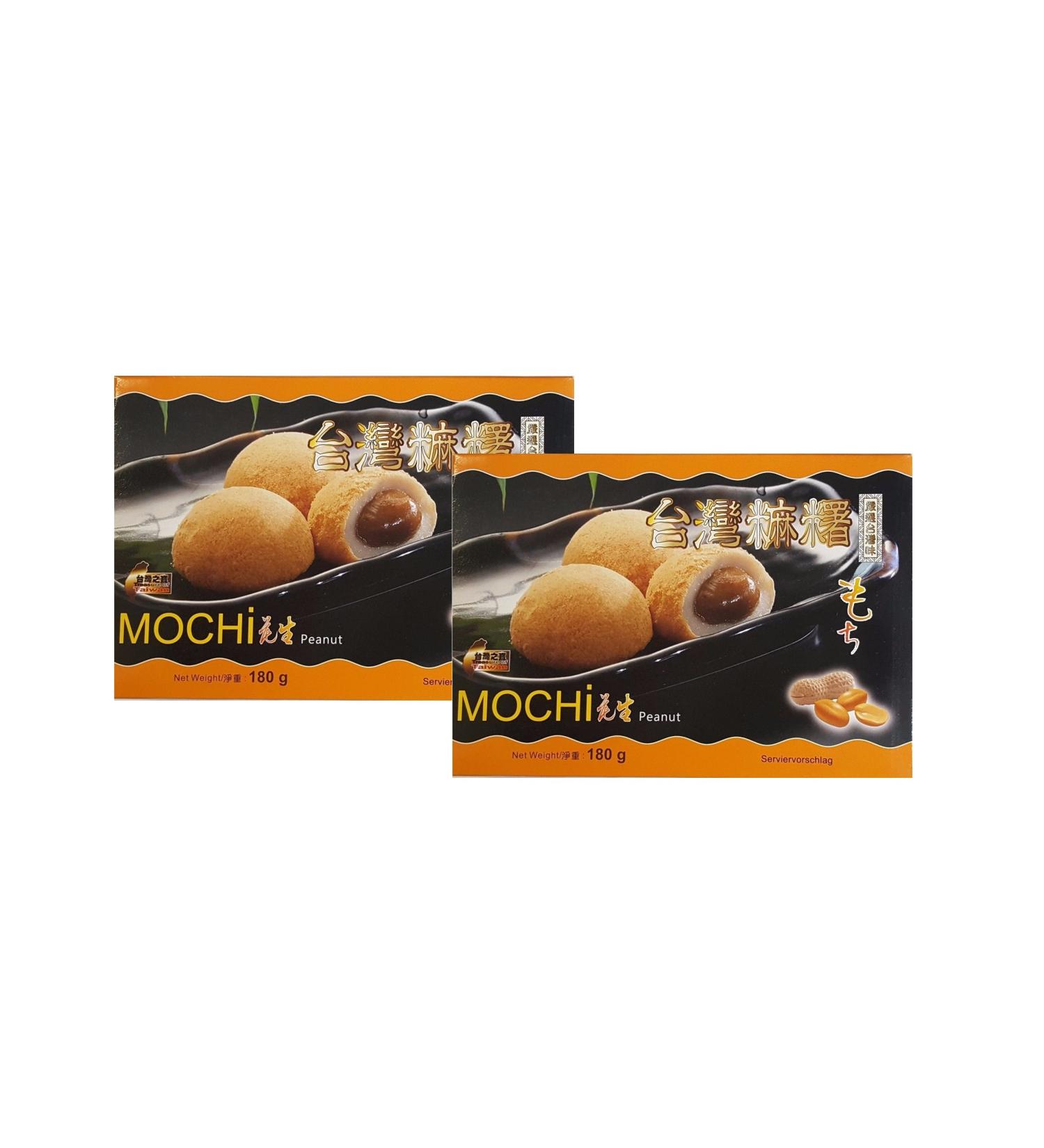 2 x 180g Peanut Mochi -12 rice cakes with peanut filling sticky rice mochis Pamai Pai