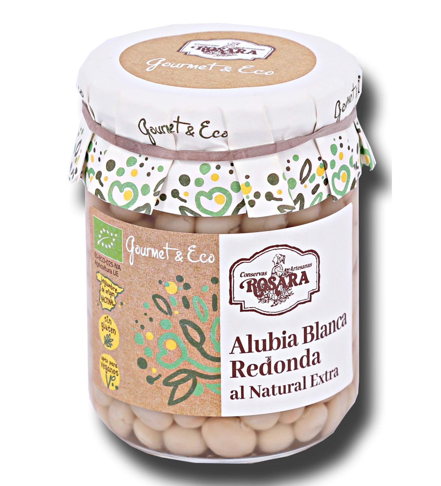 olivaoliva ORGANIC ROUND WHITE BEANS JAR 390 gr.
