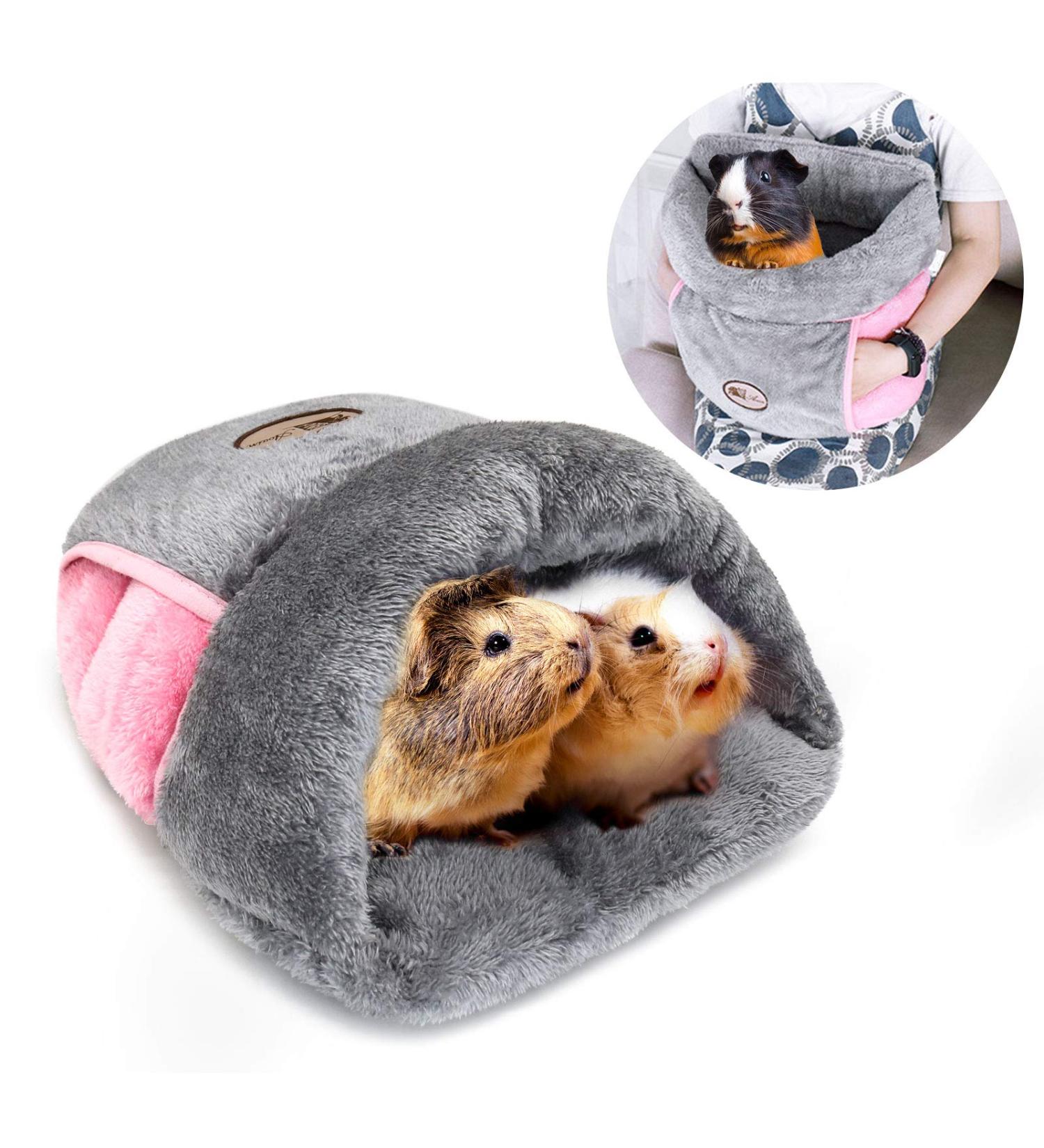 RANYPET Guinea Pig Bed - Cozy Cave House for Small Animals | Squirrel, Chinchilla, Ferret, Hedgehog Cage Accessories - Buy Online on GoSupps.com
