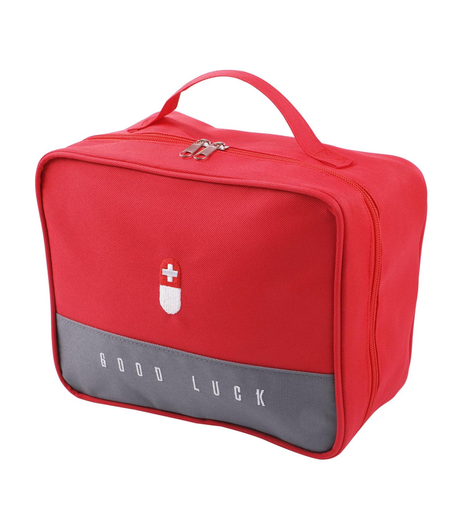 Buy Tikplus Large Waterproof Travel Pharmacy Bag - Portable First Aid & Emergency Bag for Home & Camping - Red - Buy Online on GoSupps.com
