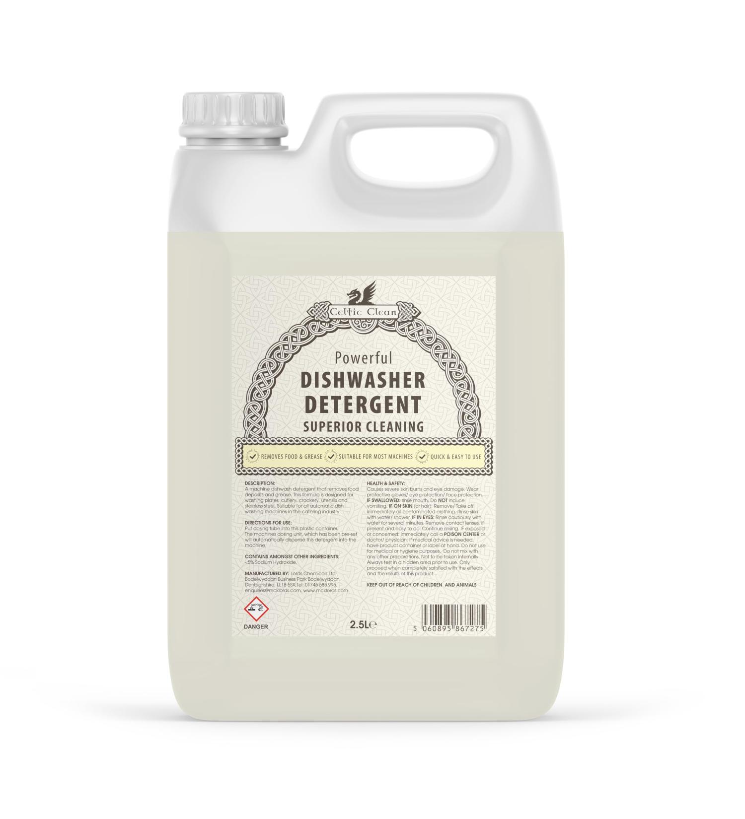 Celtic Clean Dishwasher Detergent - 2.5L | Powerful Cleaning Formula - Buy Online on GoSupps.com