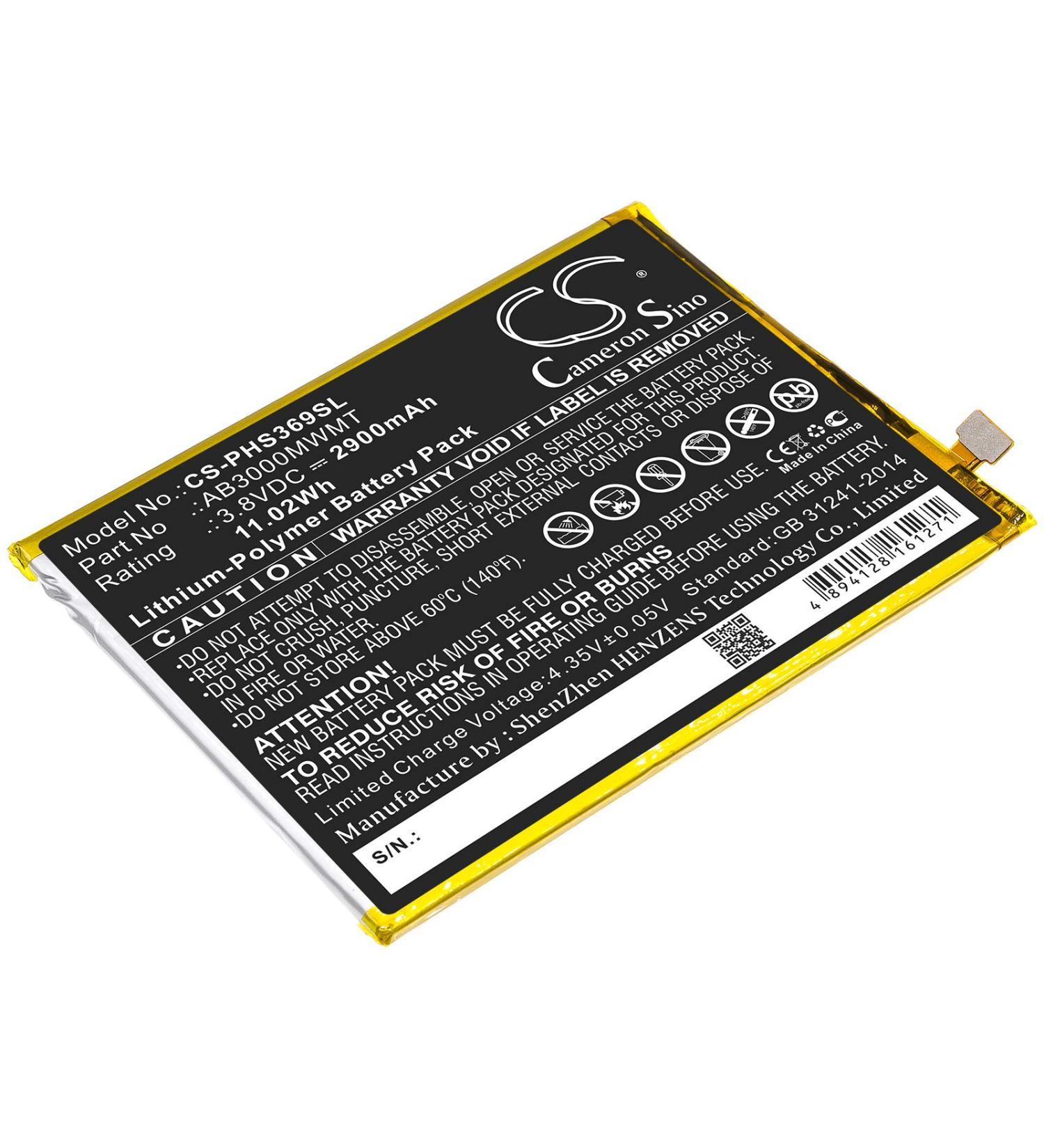 2900mAh Replacement Battery for AB3000MWMT Xenium S369 - High Quality & Fast Shipping Worldwide - Buy Online on GoSupps.com