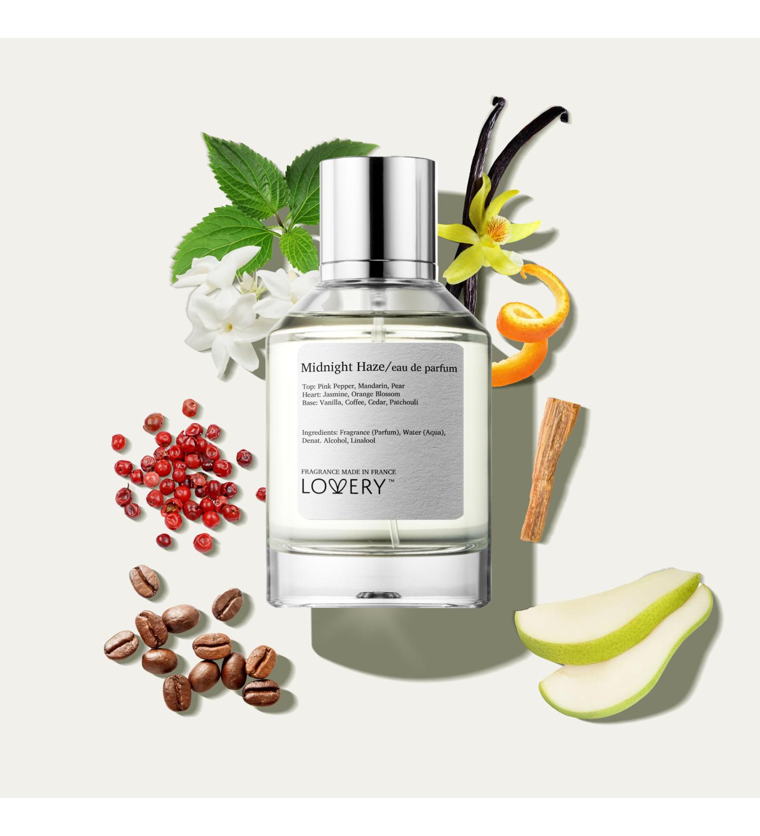 LOVERY Christmas Eau De Parfum Inspired by Y s.l's Black Opium. Midnight Haze Perfume for Women Clean Long Lasting Vegan Womens Perfumes - Vanilla Jasmine Coffee Warm Sensual Fragrance France Midnight Haze France - Buy Online on GoSupps.com