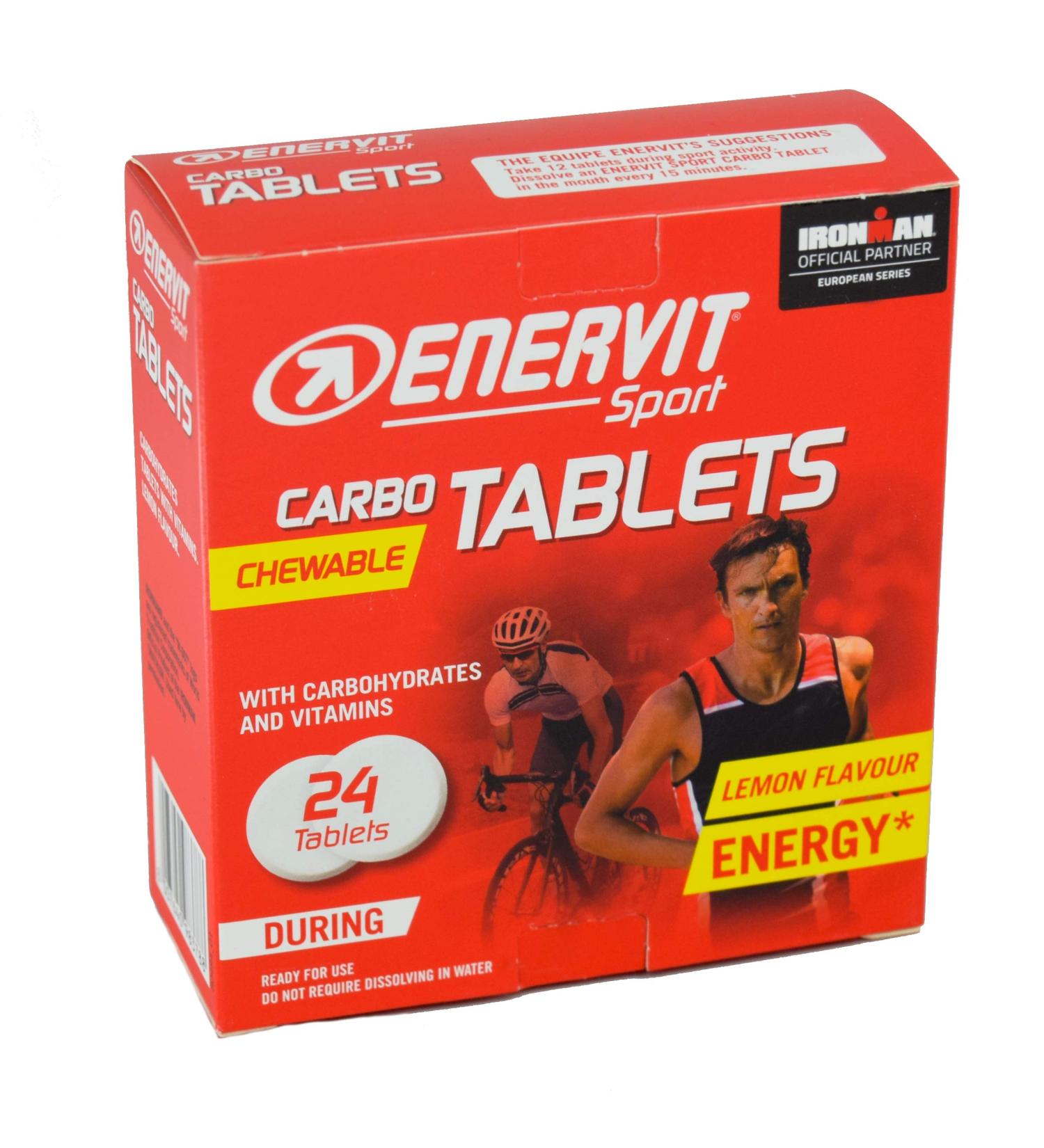 Enervit Sport Carbo Chewable Tablets - Lemon Flavor (24 Count) - Buy Online on GoSupps.com