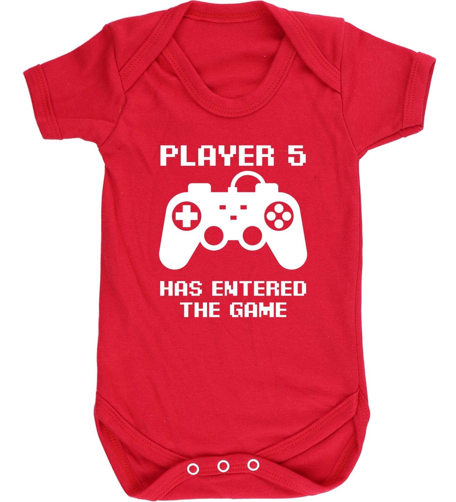 Hippowarehouse Player 5 Game Baby Vest Bodysuit - Short Sleeve for Boys and Girls - Buy Online on GoSupps.com