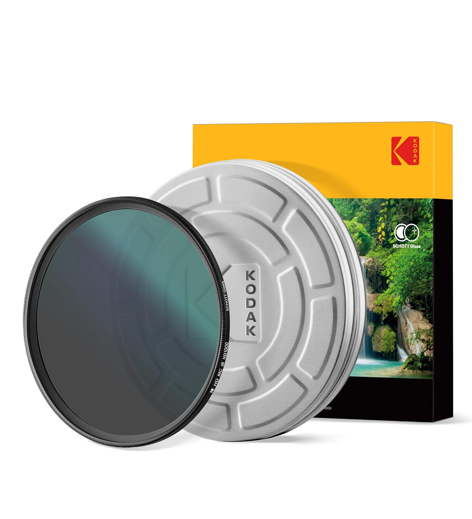 KODAK 52mm IR Neutral Density 1000 Filter | Schott Glass, Waterproof, 16-Layer Nano Coating | Prevent Overexposure, Reduce Infrared | Retro Case & Filter Guide | PhotoGear - Buy Online on GoSupps.com