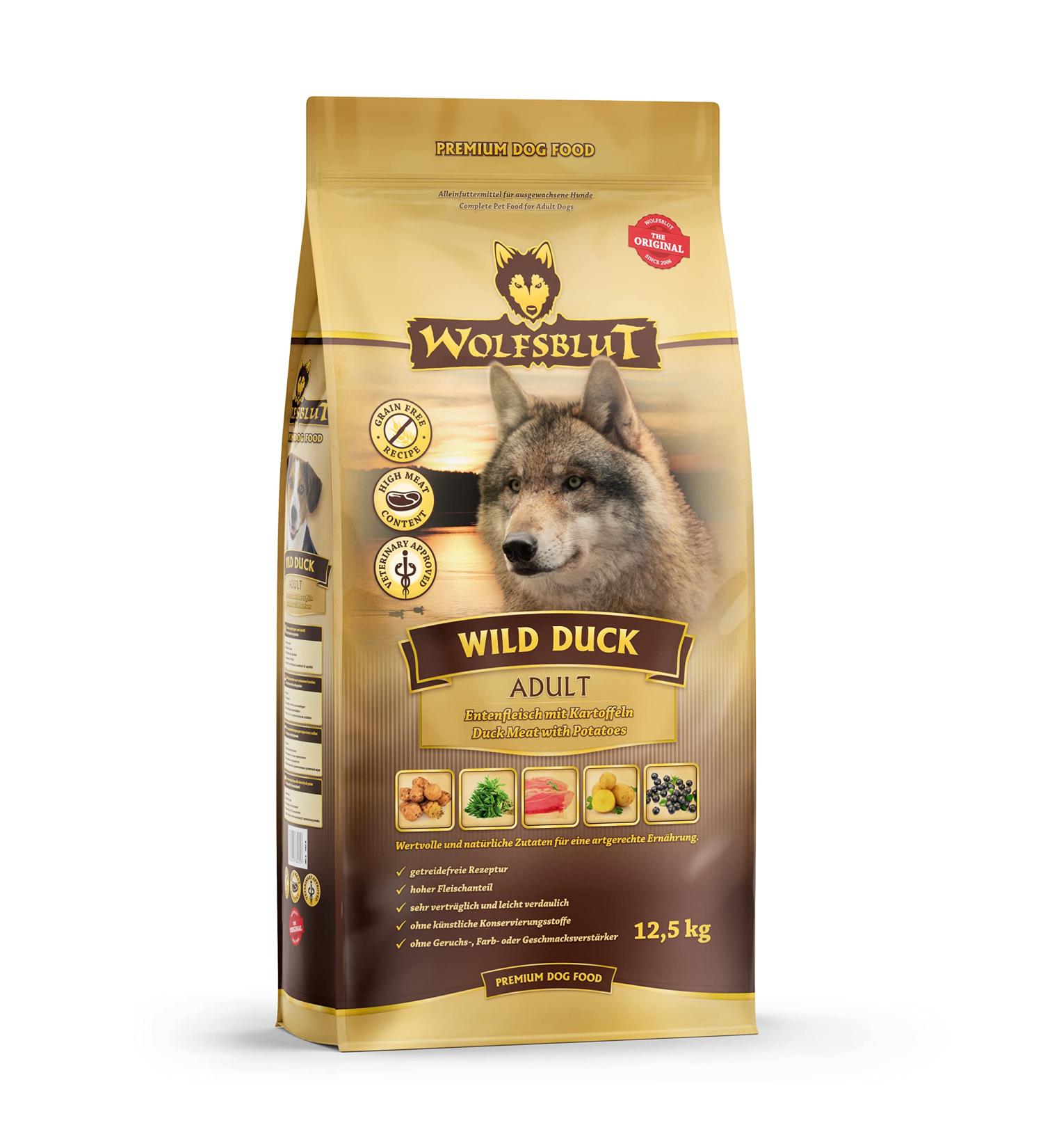 Wolfsblut Wild Duck Adult 12.5 kg - Buy Online on GoSupps.com