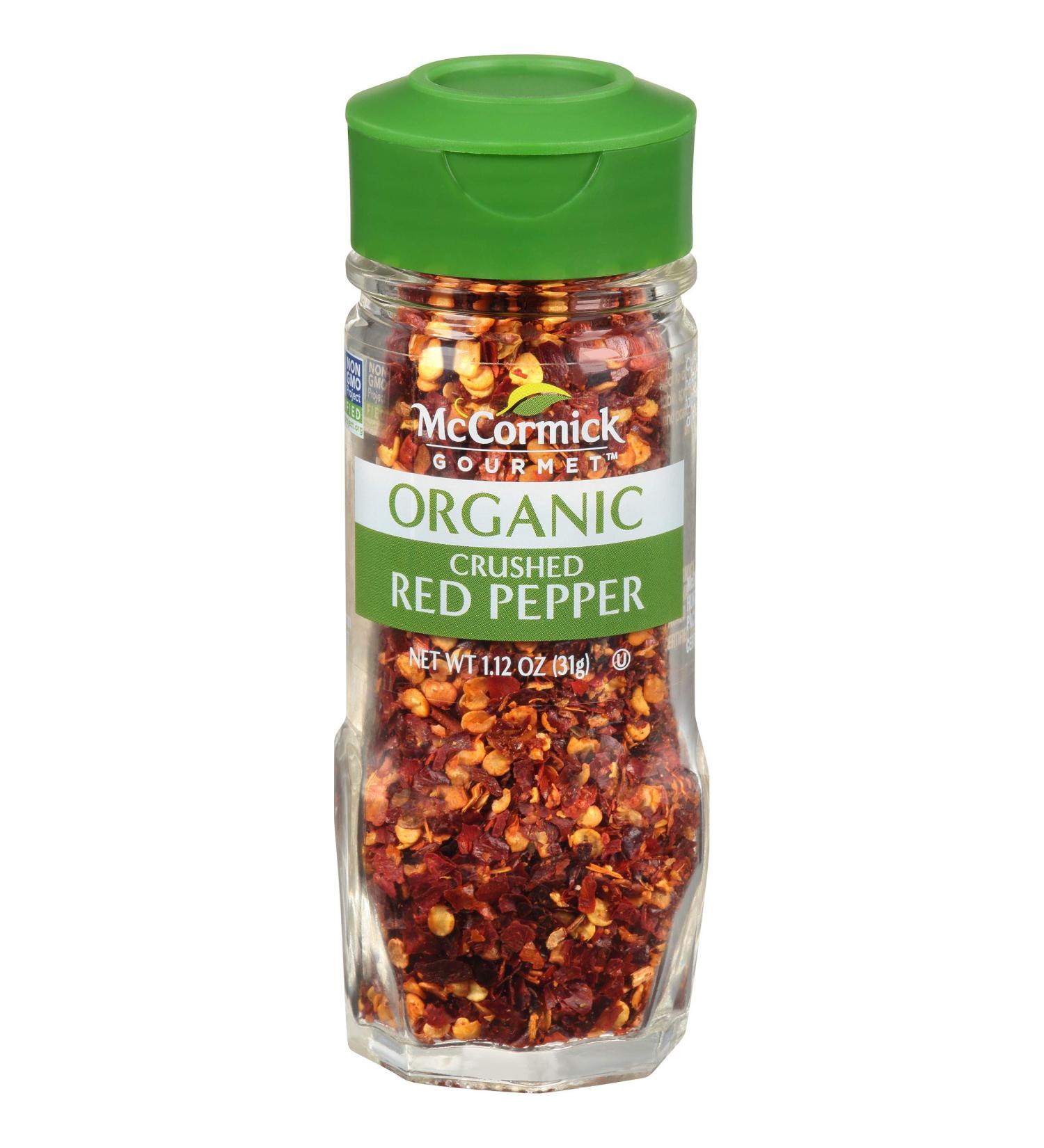 McCormick Gourmet Organic Crushed Red Pepper 1.12 oz - Pack of 3 | Spice up Your Dishes with Premium Quality Peppers - Buy Online on GoSupps.com