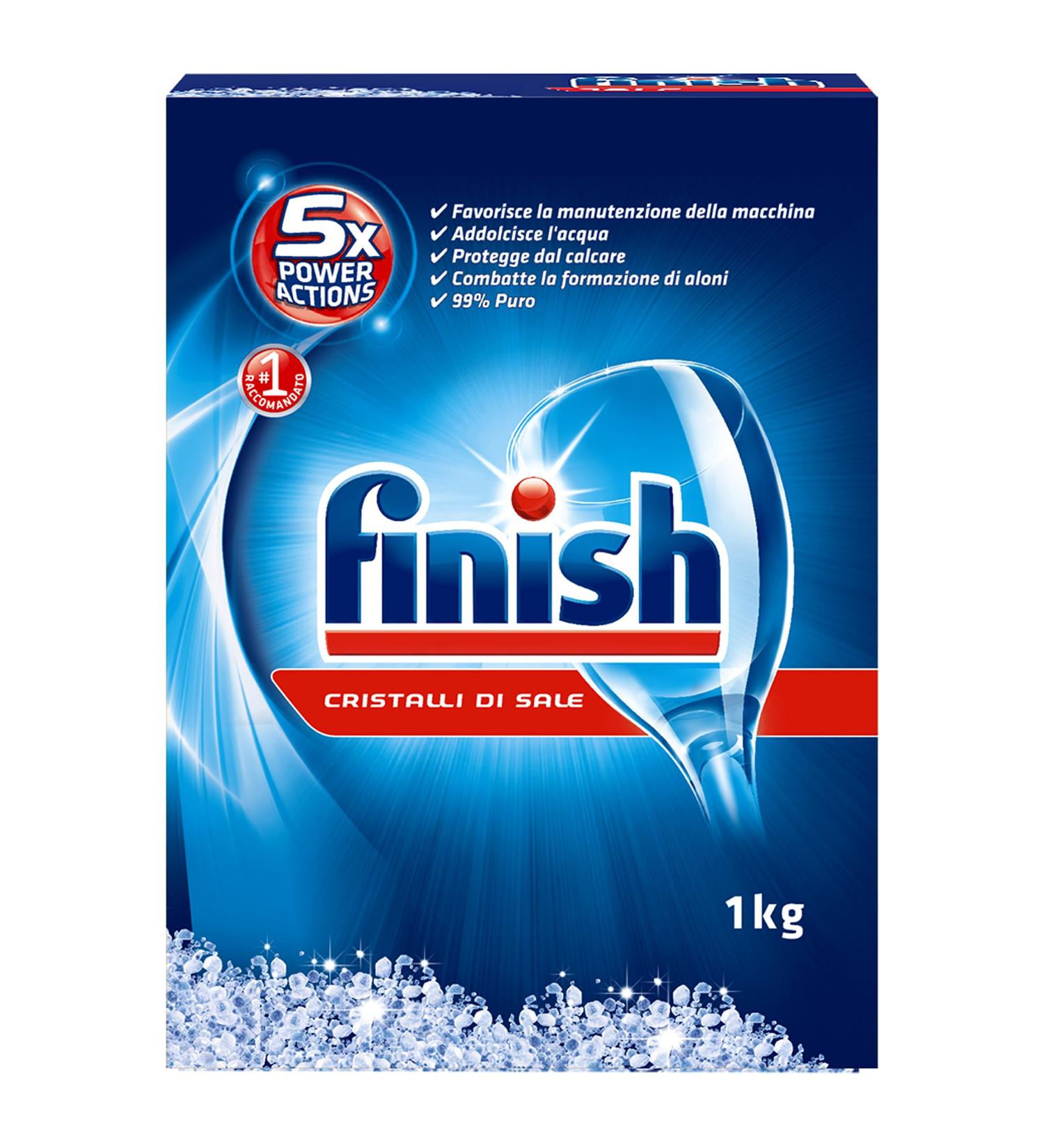 Finish Finish Cristaux de sel 1 kg Pack of 10 10