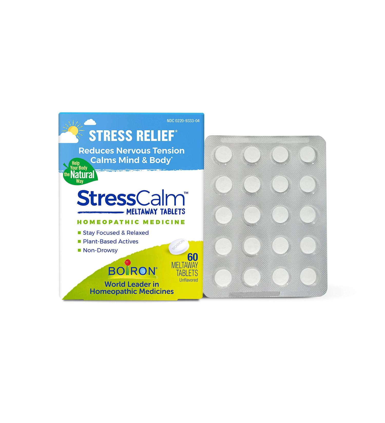 Boiron StressCalm - Natural Relief for Stress, Anxiety & Fatigue - 60 Count - Buy Online on GoSupps.com