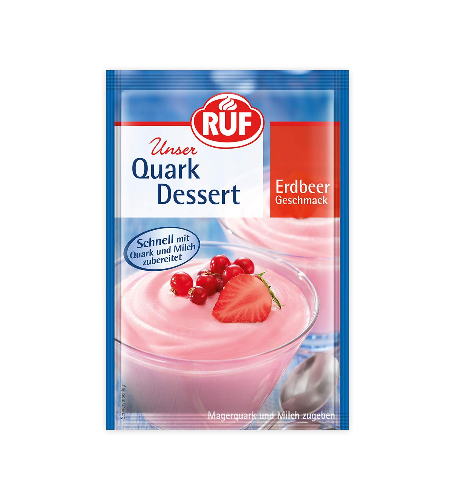 Call Curd Dessert - Strawberry Flavor Super Creamy & Quick 3-Minute Milkshake Base | 20 x 55g Pack - International Shipping - Buy Online on GoSupps.com