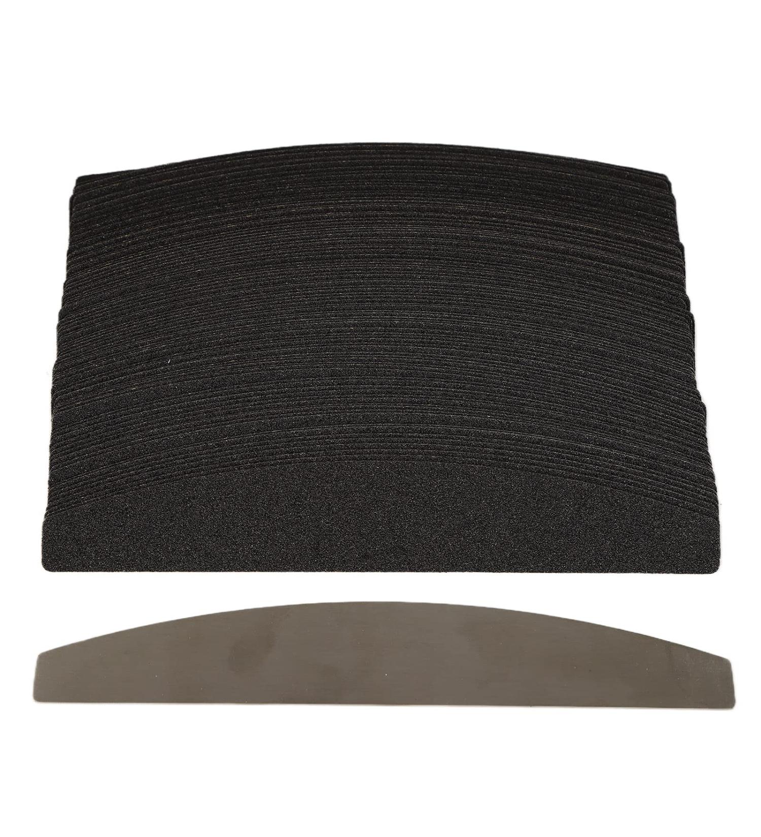 Nail Files Set Interchangeable 100 Pieces Files for Gel Nails with Stainless Steel Board Change Files Set with Metal Half Moon Board for Natural Nails Toenails and Gel Nails - Buy Online on GoSupps.com