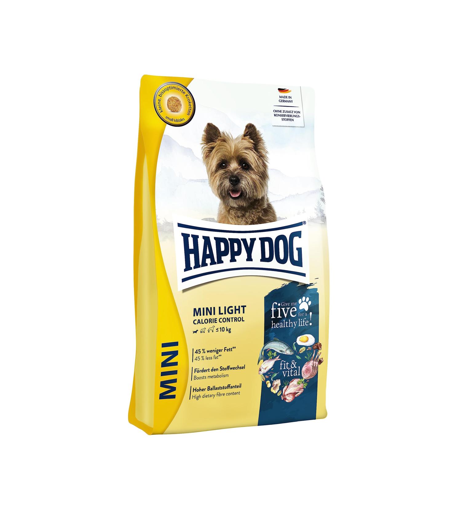 Happy Dog Fit & Vital Mini Light 800g Healthy Dog Food for Weight Management | International Shipping Available - Buy Online on GoSupps.com