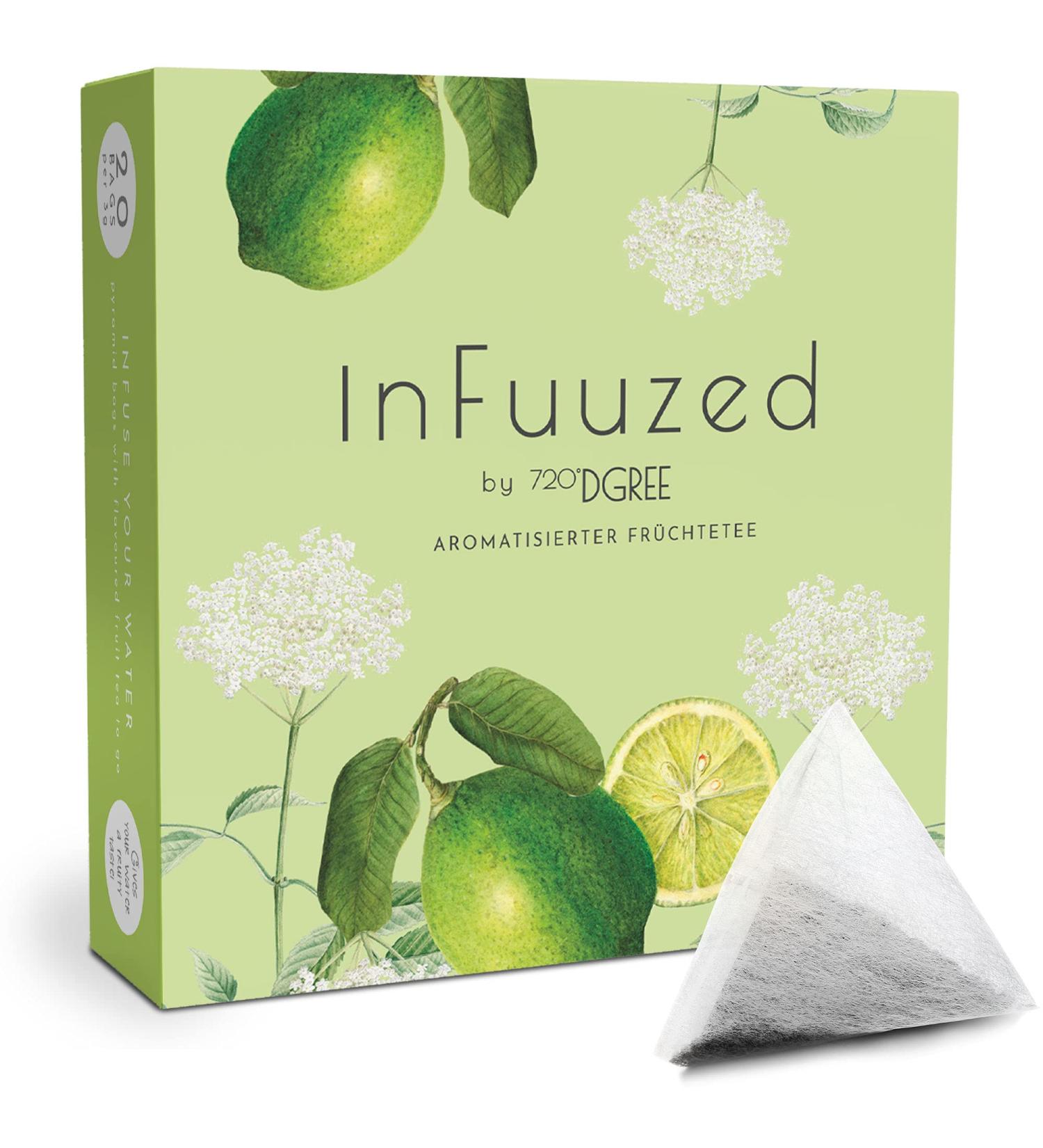 720 DGree InfuZed Elderberry Drink Bags - Sugar-Free 10L+ Delicious Beverage Alternative | 60g Pack - Buy Online on GoSupps.com