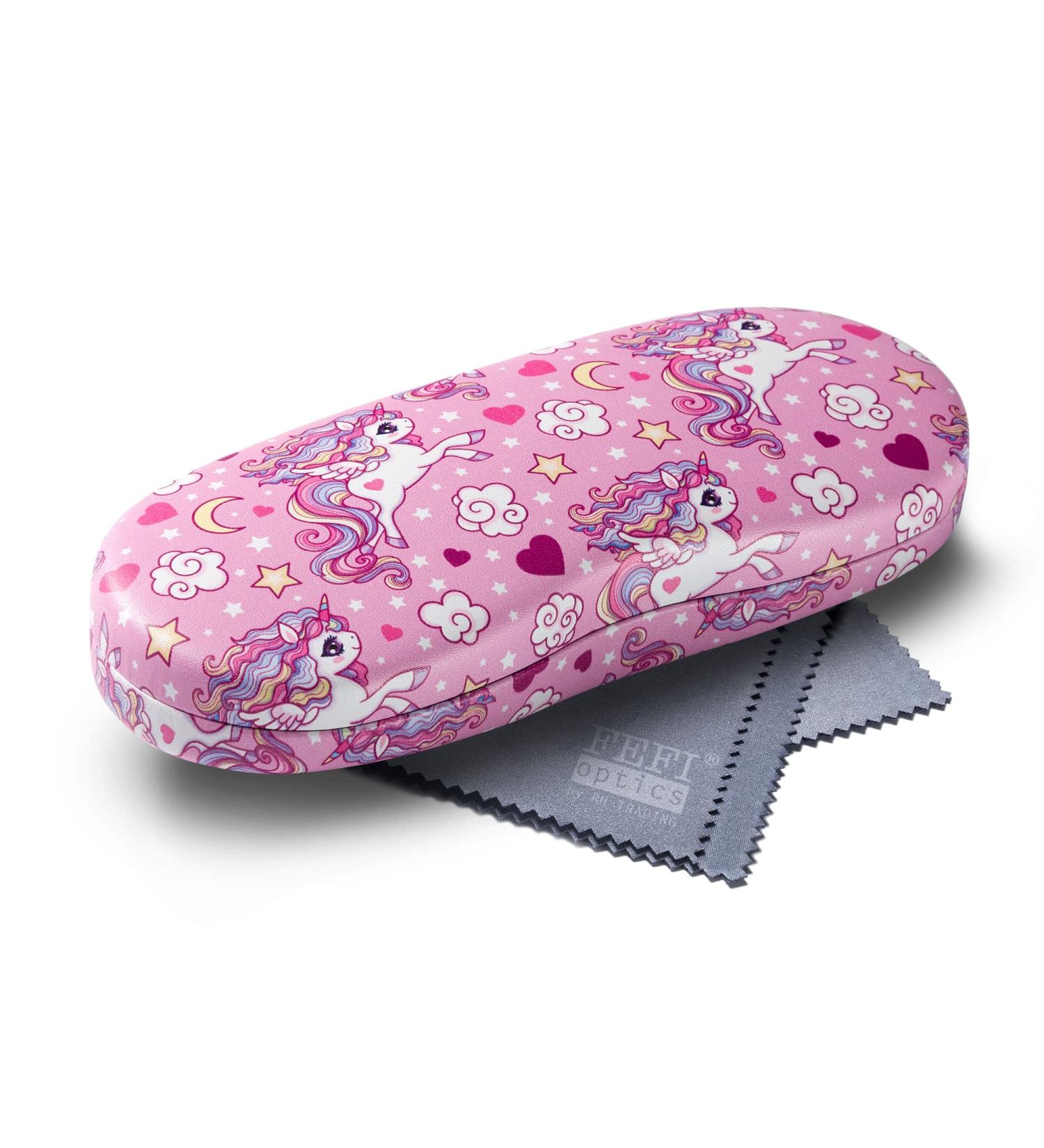 FEFI Children's Glasses Case - Hardcase with Funny Motifs & Unicorn Microfiber Cloth | International Shipping Available - Buy Online on GoSupps.com