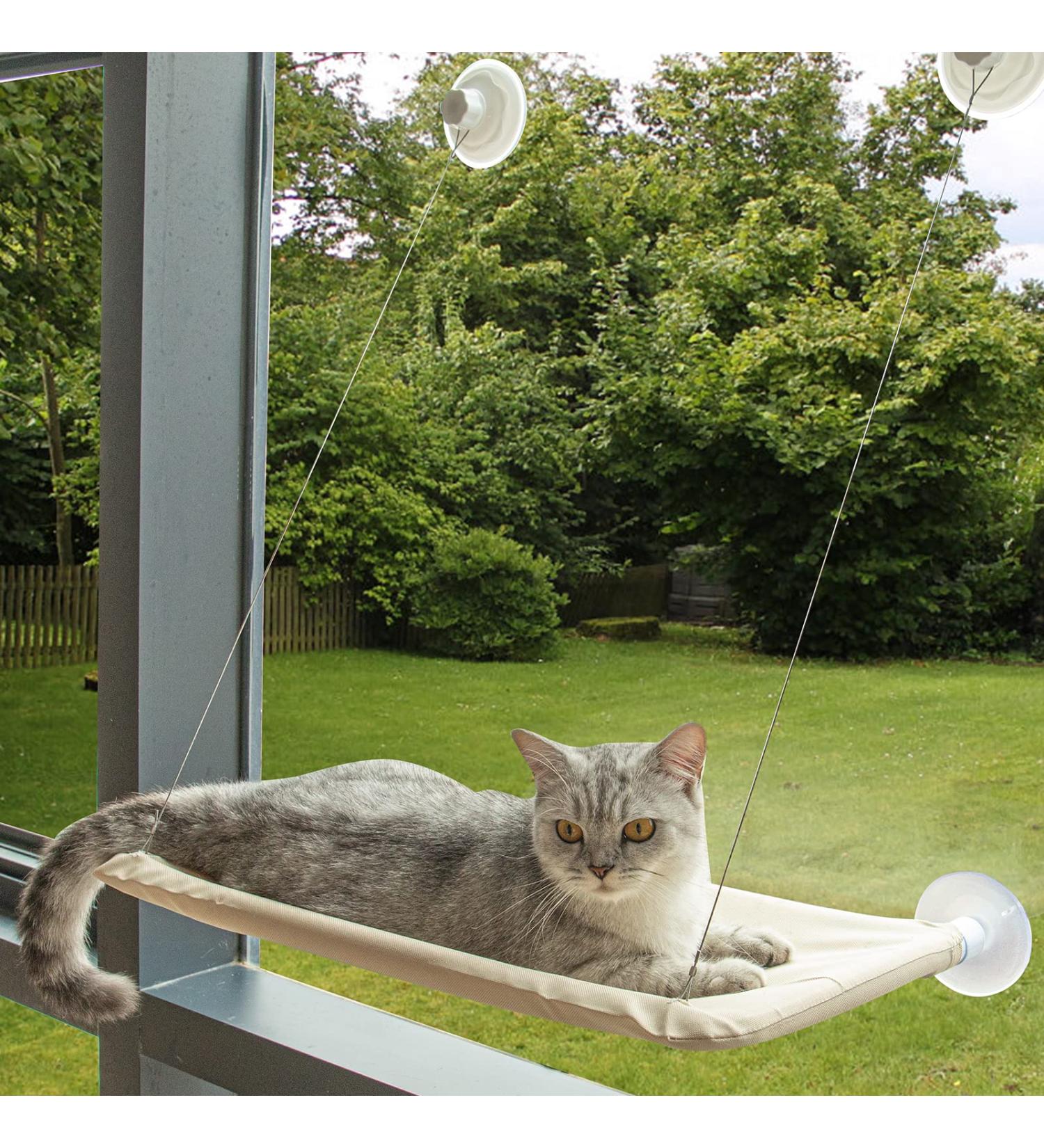 Cat Window Perch - Hammock for Cats Inside, Supports Up to 50lbs - Buy Online on GoSupps.com