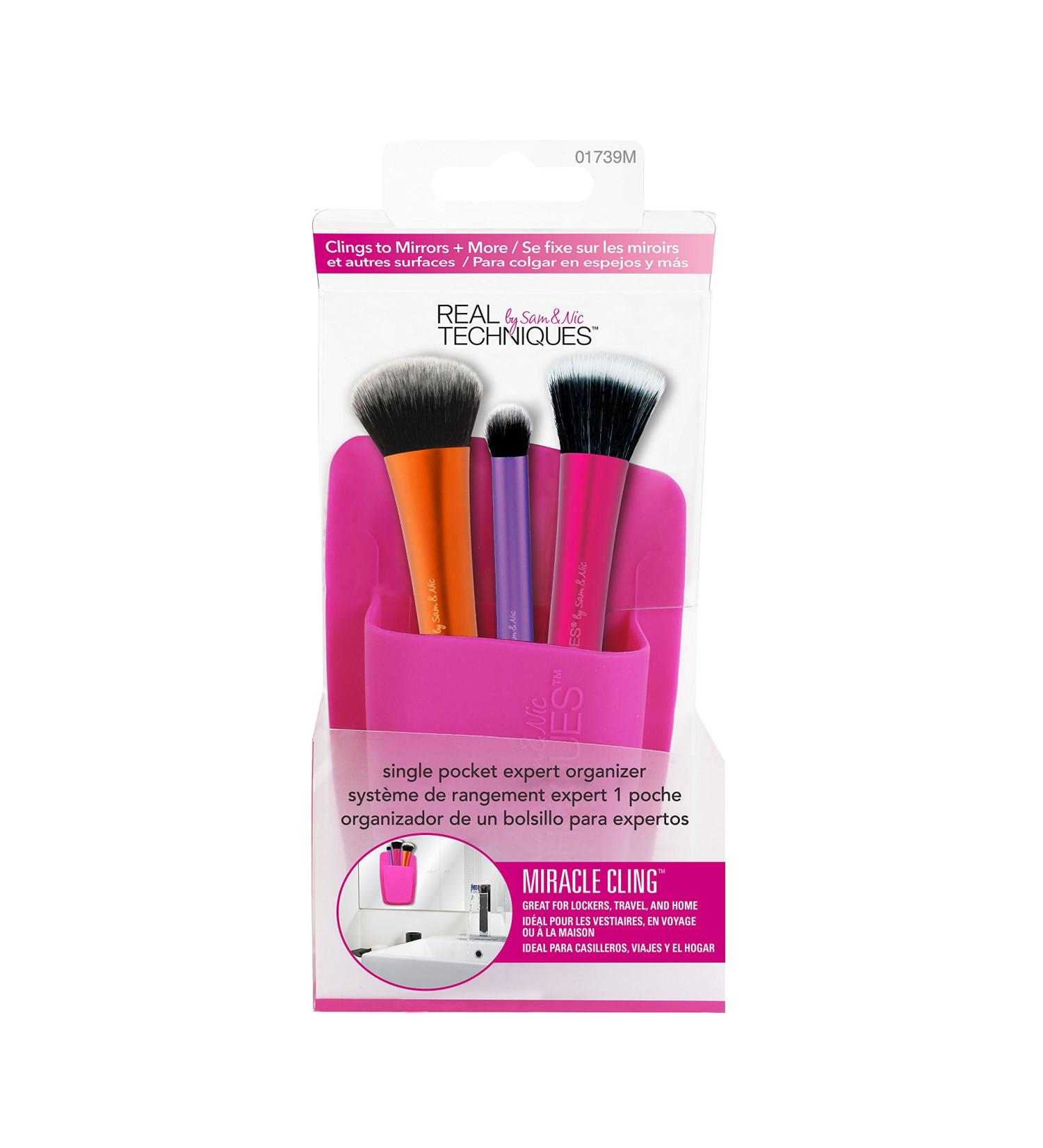 Shop Real Techniques Stick and Store Makeup Brush Holder - 1 Compartment Pink Rose | International Shipping Available - Buy Online on GoSupps.com