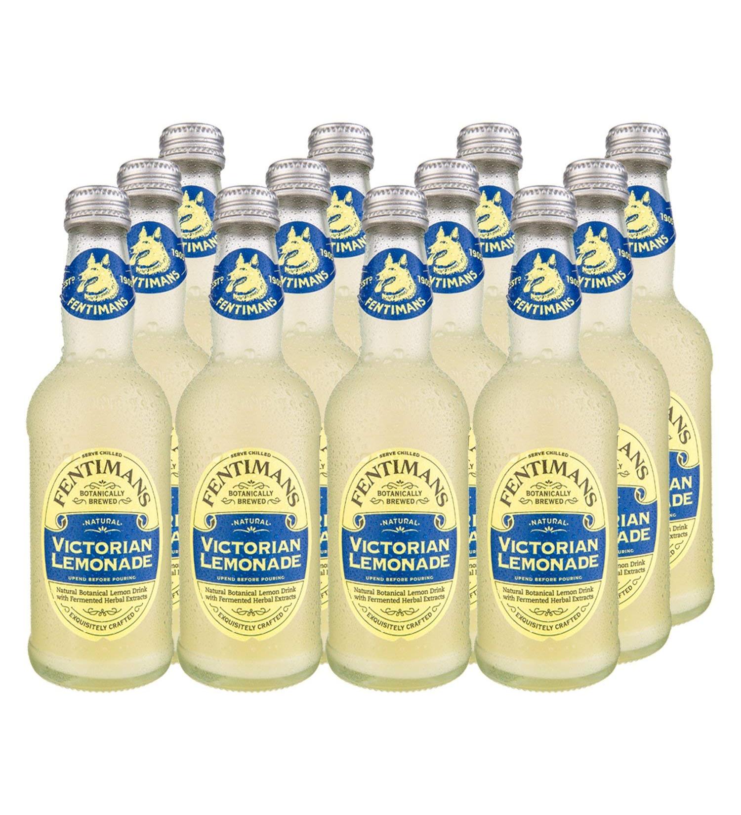 Fentimans Victorian Lemonade 275ml - Botanically Brewed Sparkling Lemonade with Natural Ingredients - Case of 12 - Buy Online on GoSupps.com