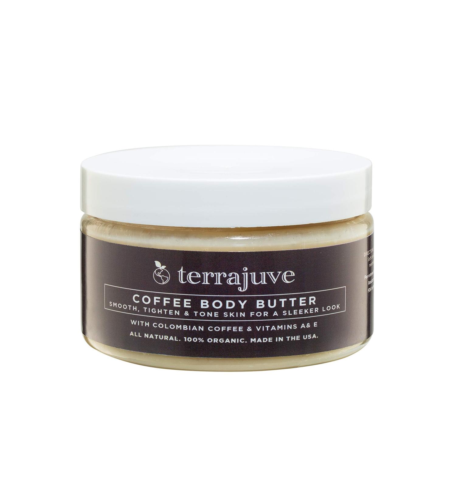 Freida and Joe Terrajuve Coffee Body Butter: Raw Organic Skin-Reviving Formula for Deep Hydration Achieve Luscious Legs Reduces Wrinkles Made in USA (4 Oz) Valentines Gift - Buy Online on GoSupps.com
