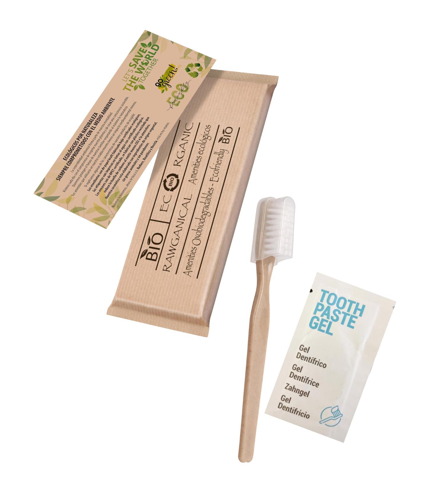 Eco-Friendly Dental Set - Individually Packaged Toothbrush & Toothpaste | Perfect for Hotels Travel & Events | 100 Pieces - Buy Online on GoSupps.com