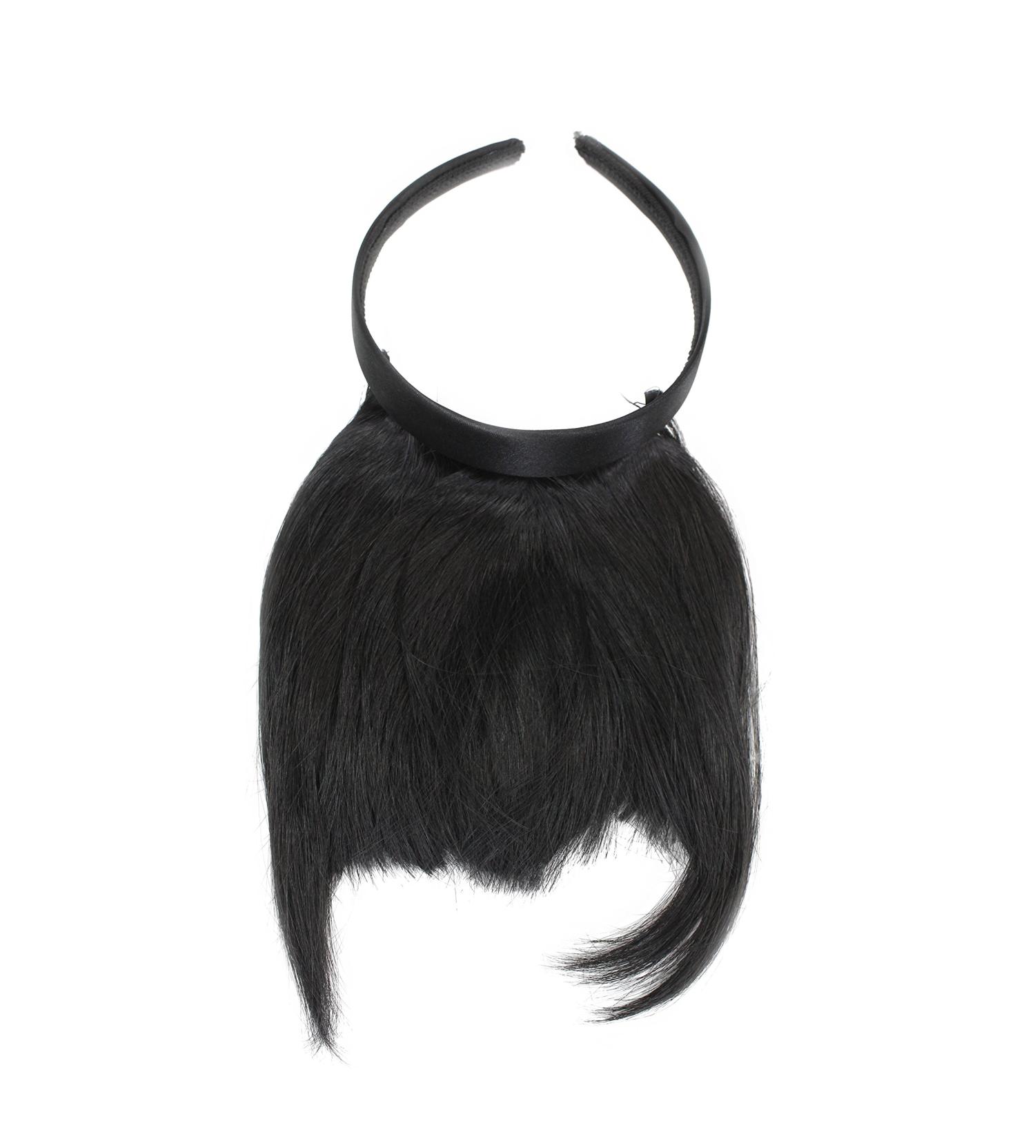 WIG ME UP HA071T-1B Clip-in Bangs with Headband | Natural Effect Black Hair Extensions for Effortless Style - Buy Online on GoSupps.com