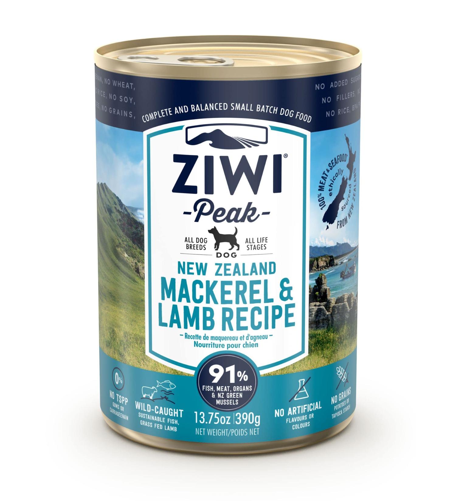 ZiwiPeak ZPCDM0390C-US Makerel & Lamb Pet Food 13.75 oz - Buy Online on GoSupps.com