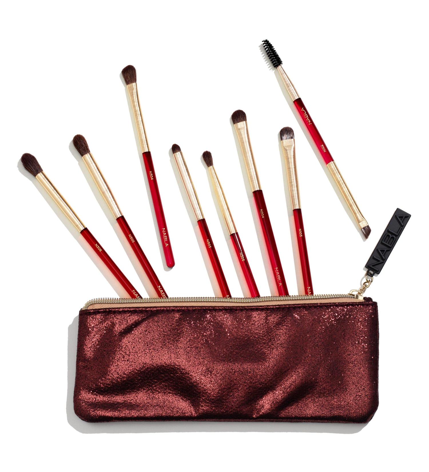 Nabla Ruby Complete Eye Brush Set - Premium Makeup Brushes for Flawless Looks - 200g - Ships Worldwide - Buy Online on GoSupps.com
