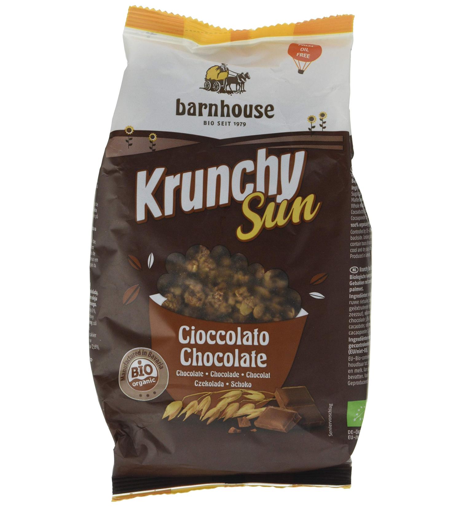 Barnhouse Krunchy Sun Muesli Chocolate Cereal - Eco-Friendly Vegetarian - 375g - Buy Online on GoSupps.com