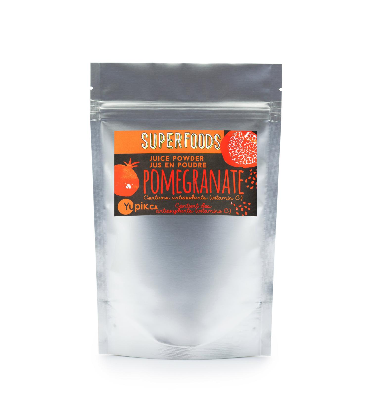 Yupik Organic Pomegranate Juice Powder Non-GMO Vegan Gluten-Free 250g 41.67 g (Pack of 6) - Buy Online on GoSupps.com