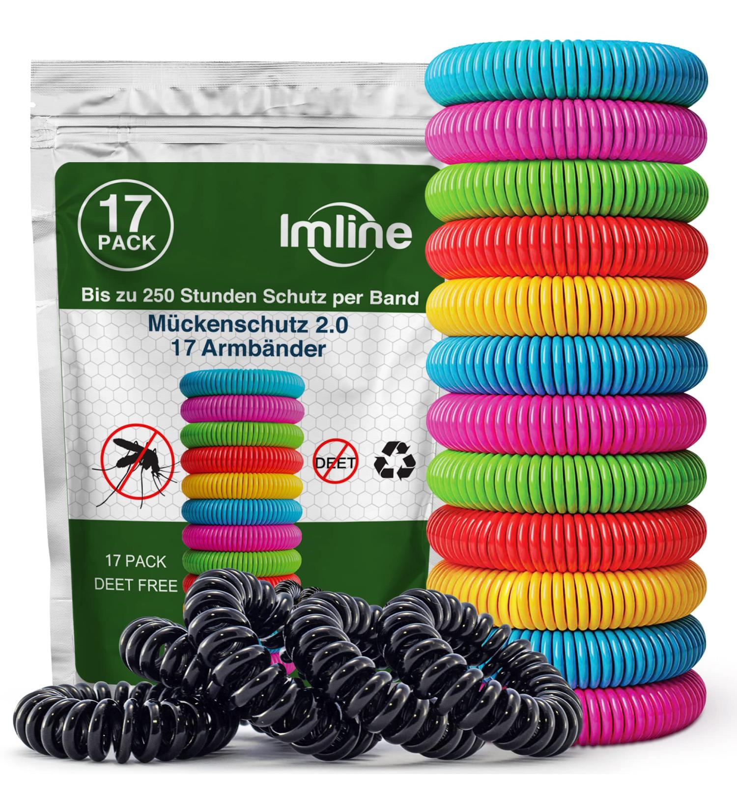 Buy Mosquito Repellent Bracelets (17 Pieces) - Anti-Mosquito Camping & Hiking Accessories | Global Shipping Available - Buy Online on GoSupps.com