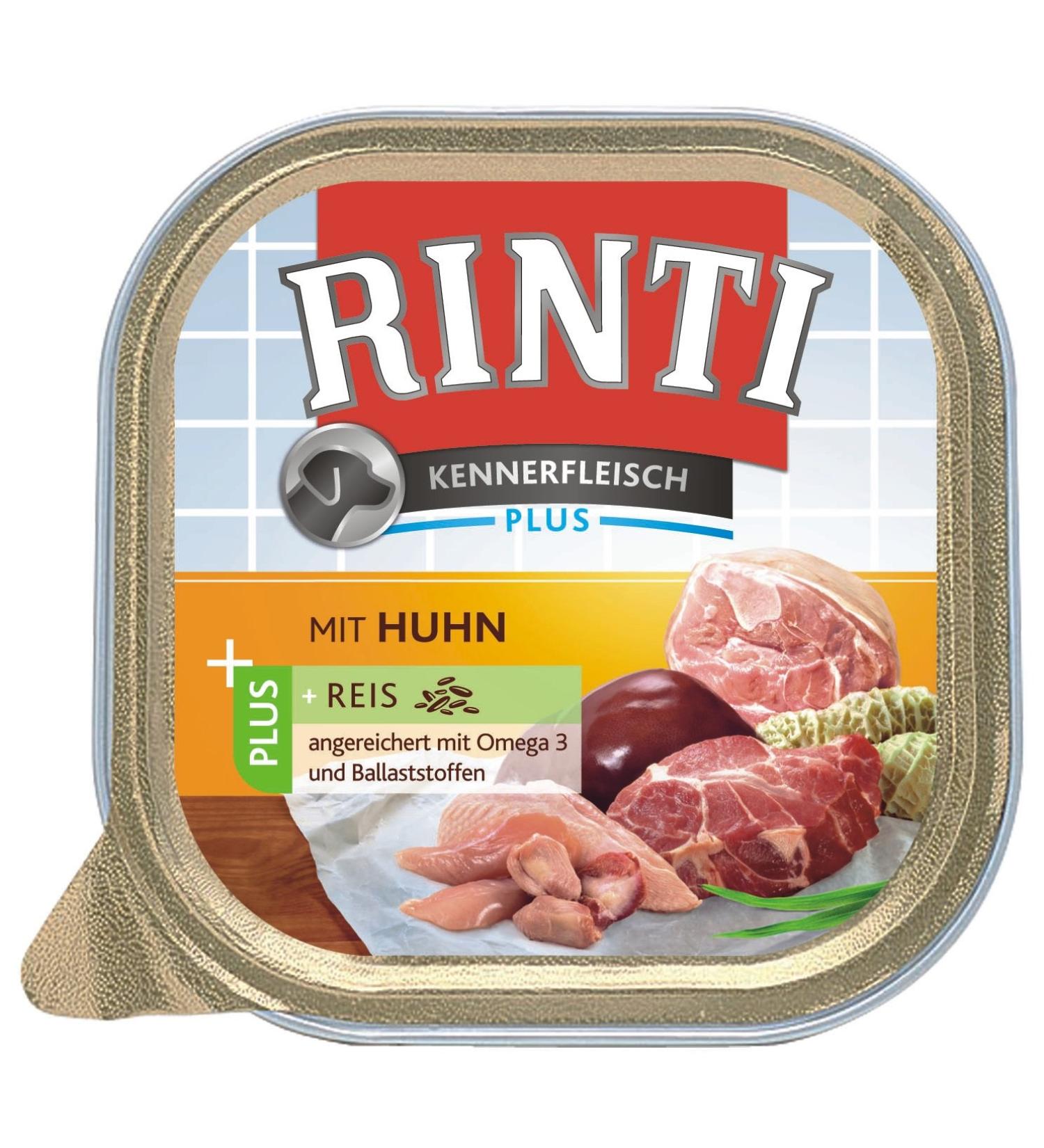RINTI Kennerfleisch Chicken + Rice 9 x 300 g Chicken+Rice 300 g (Pack of 9)