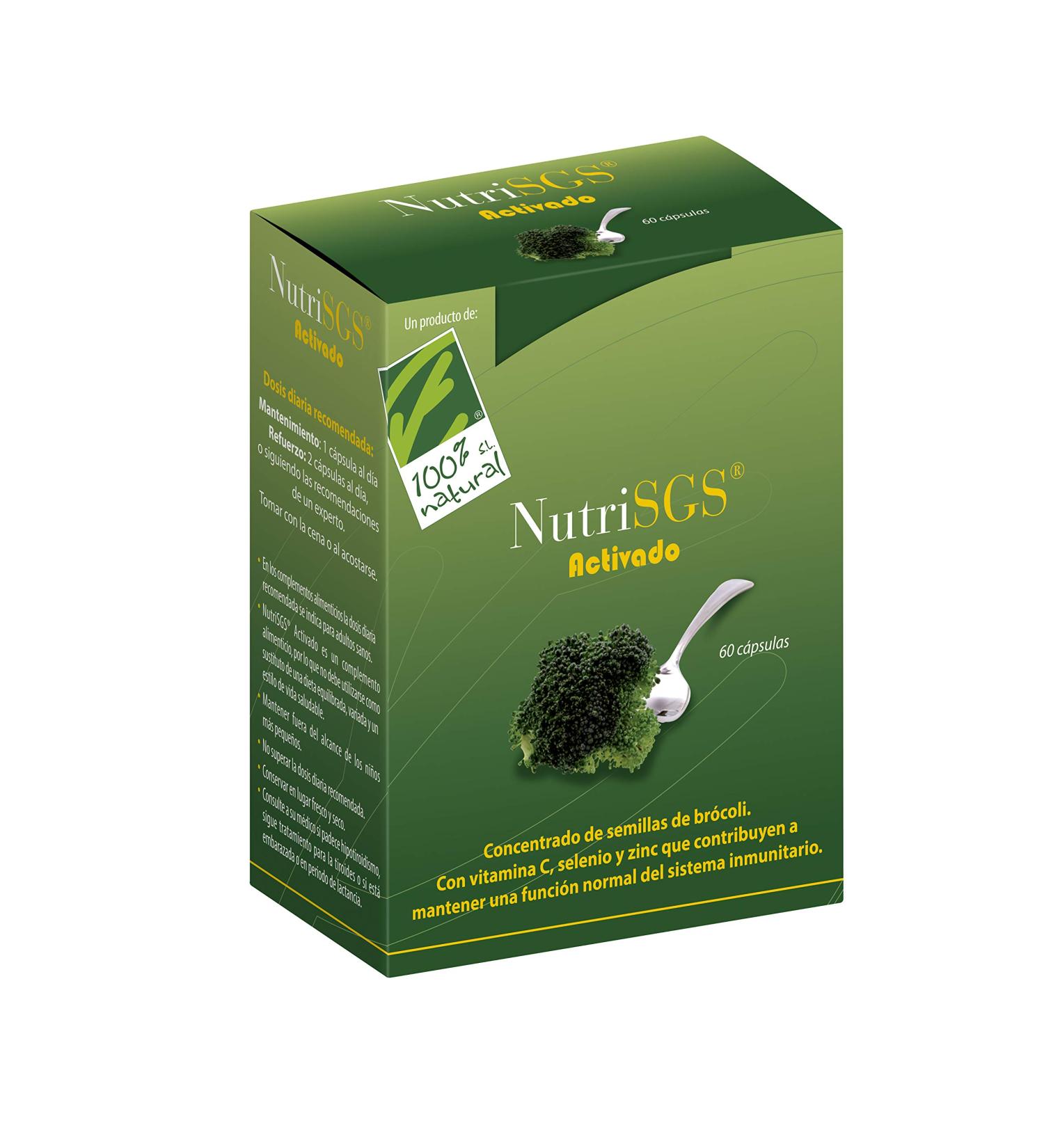 CIENPORCIENNATU NUTRISGS ACTIVADO 60cap is a comprehensive supplement offered in convenient capsule form It is recommended as a supplement to a varied diet