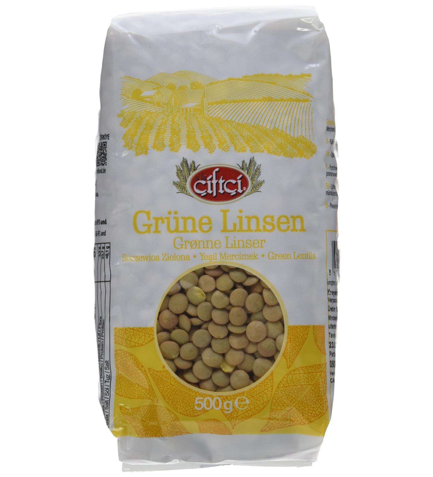 Buy A La Ciftci Green Lentils (Yesil Mercimek) - Pack of 3 (3 x 500g) | Premium Quality International Shipping - Buy Online on GoSupps.com