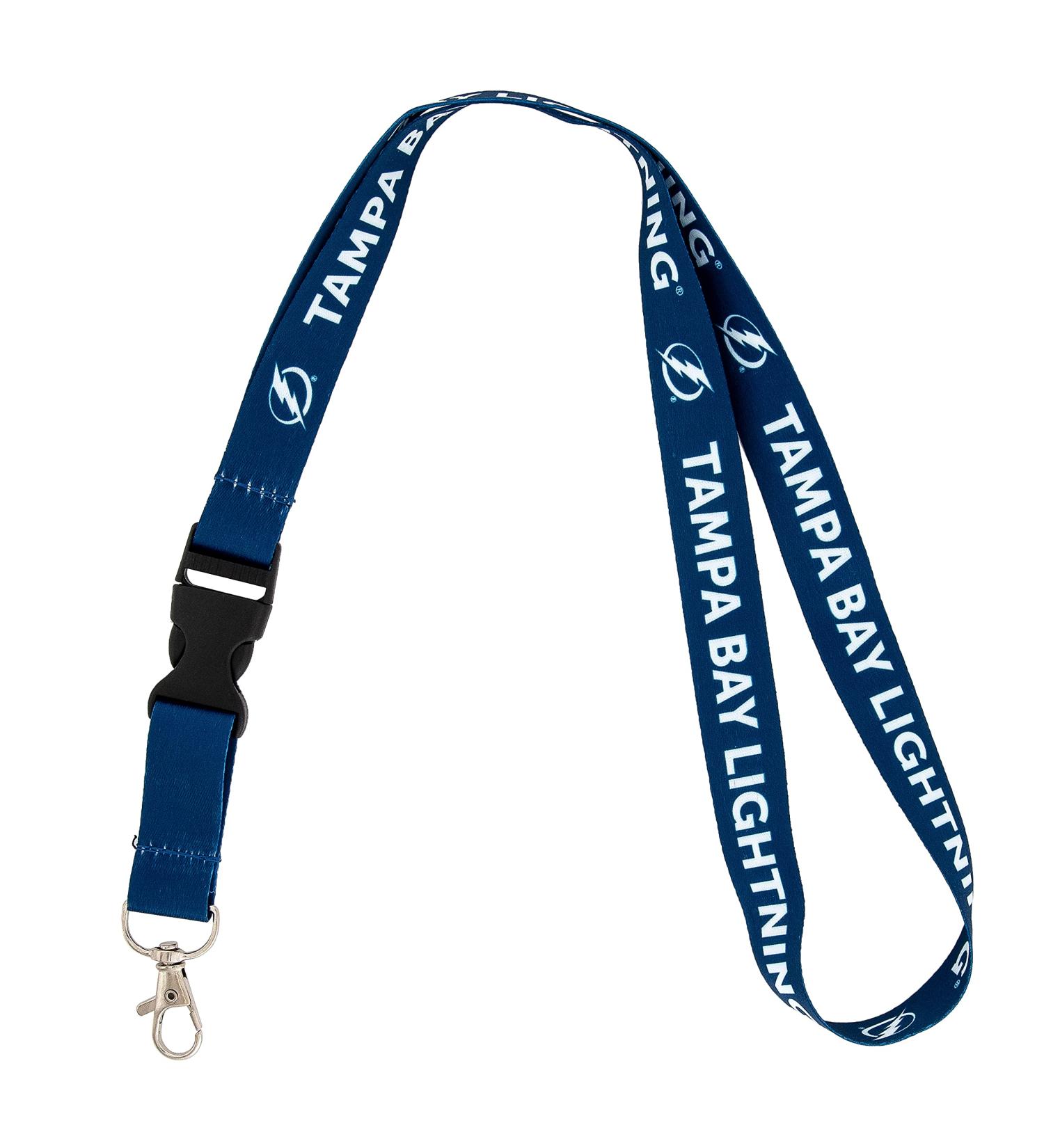 Tampa Bay Lightning NHL Lanyard Keychain | Official National Hockey League ID Badge Holder with Breakaway Buckle - Buy Online on GoSupps.com