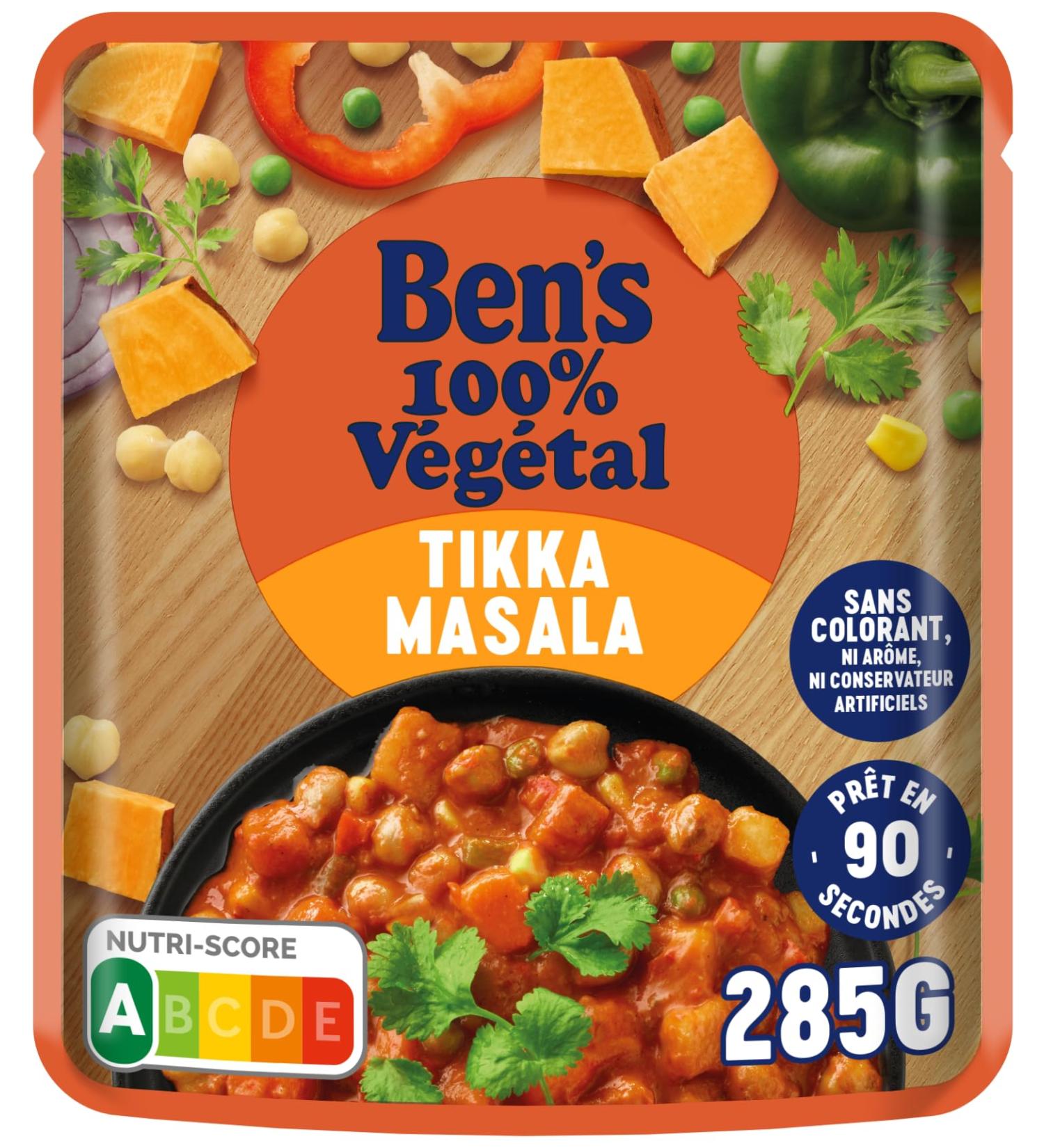 BEN'S ORIGINAL 100% Vegetable Tikka Masala (Pack of 1)