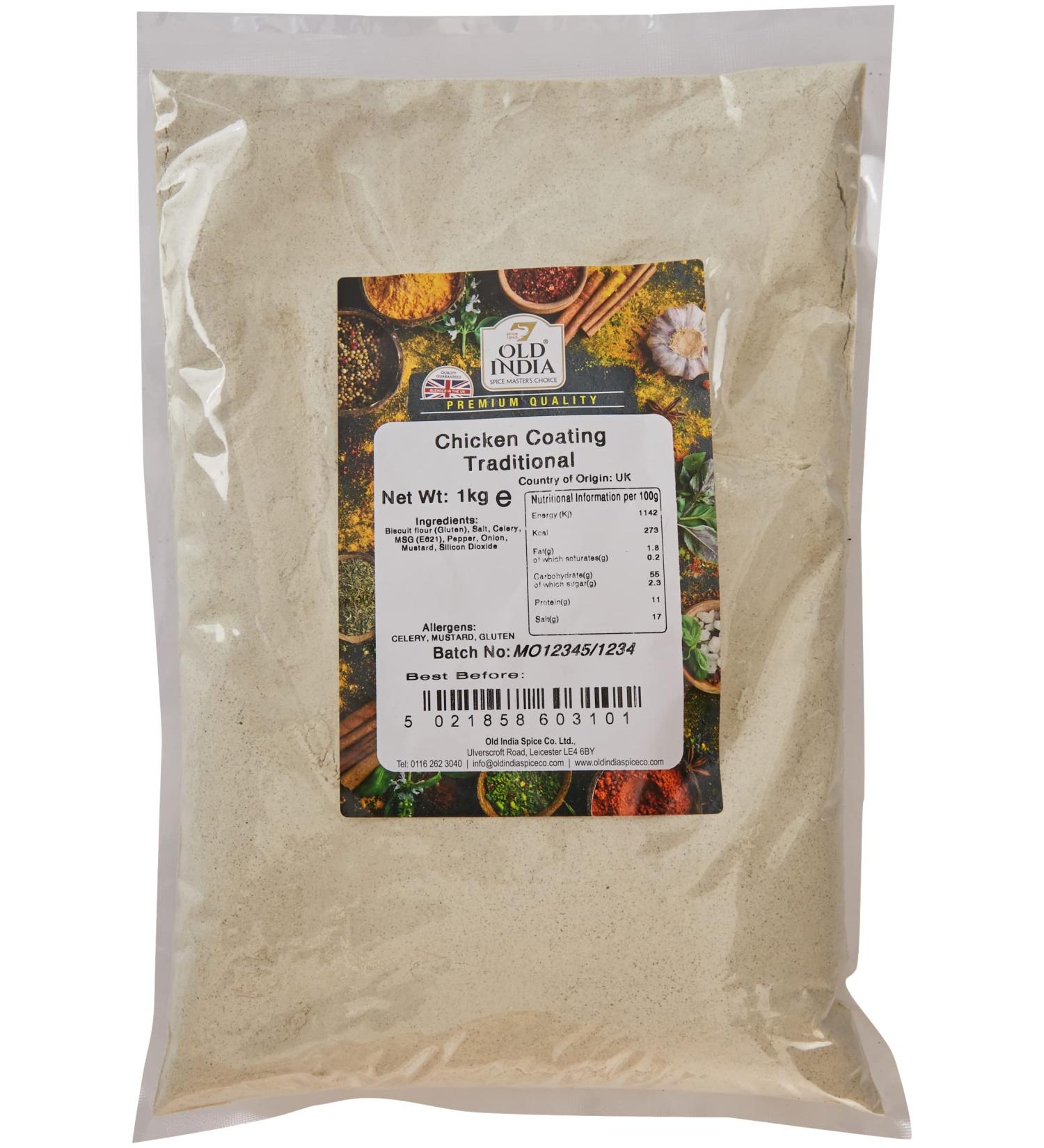 Old India Chicken Coating Traditional 1kg - Buy Online on GoSupps.com