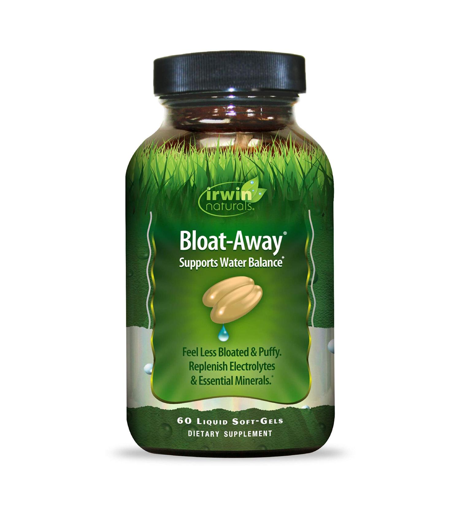 Irwin Naturals Bloat-Away 60 Liquid Soft-Gels | Natural Bloating Relief Supplement - Buy Online on GoSupps.com