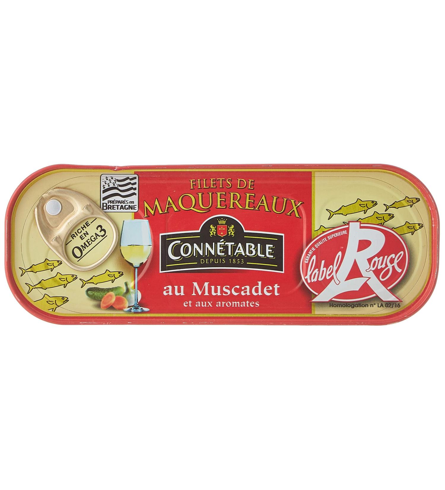 Conn table Red Label Mackerel Fillets Marinated in Muscadet/Aromatics 176 g - Buy Online on GoSupps.com