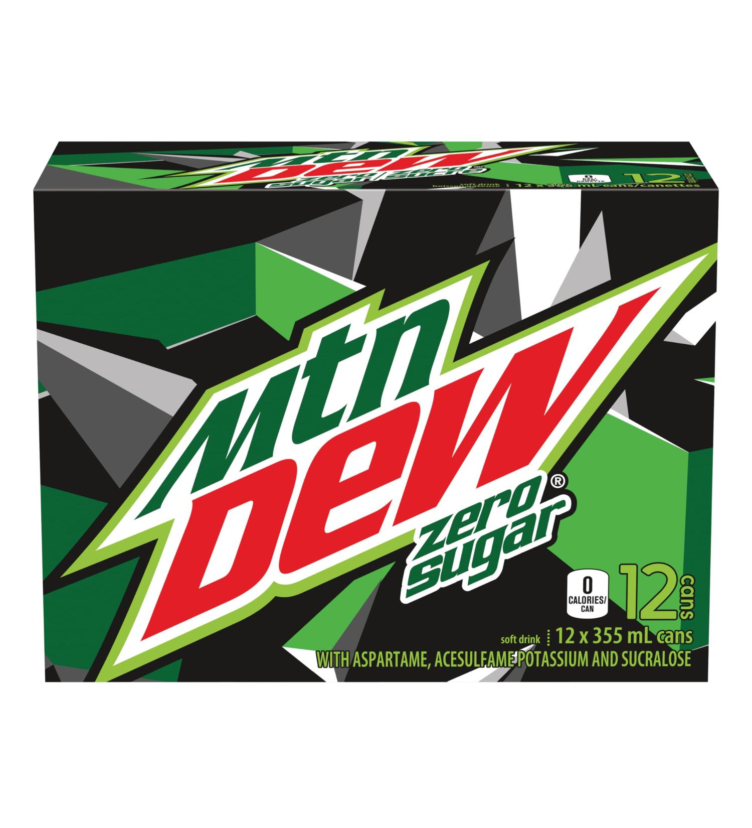 Mtn Dew Zero Sugar 12x355ml - Buy Online on GoSupps.com