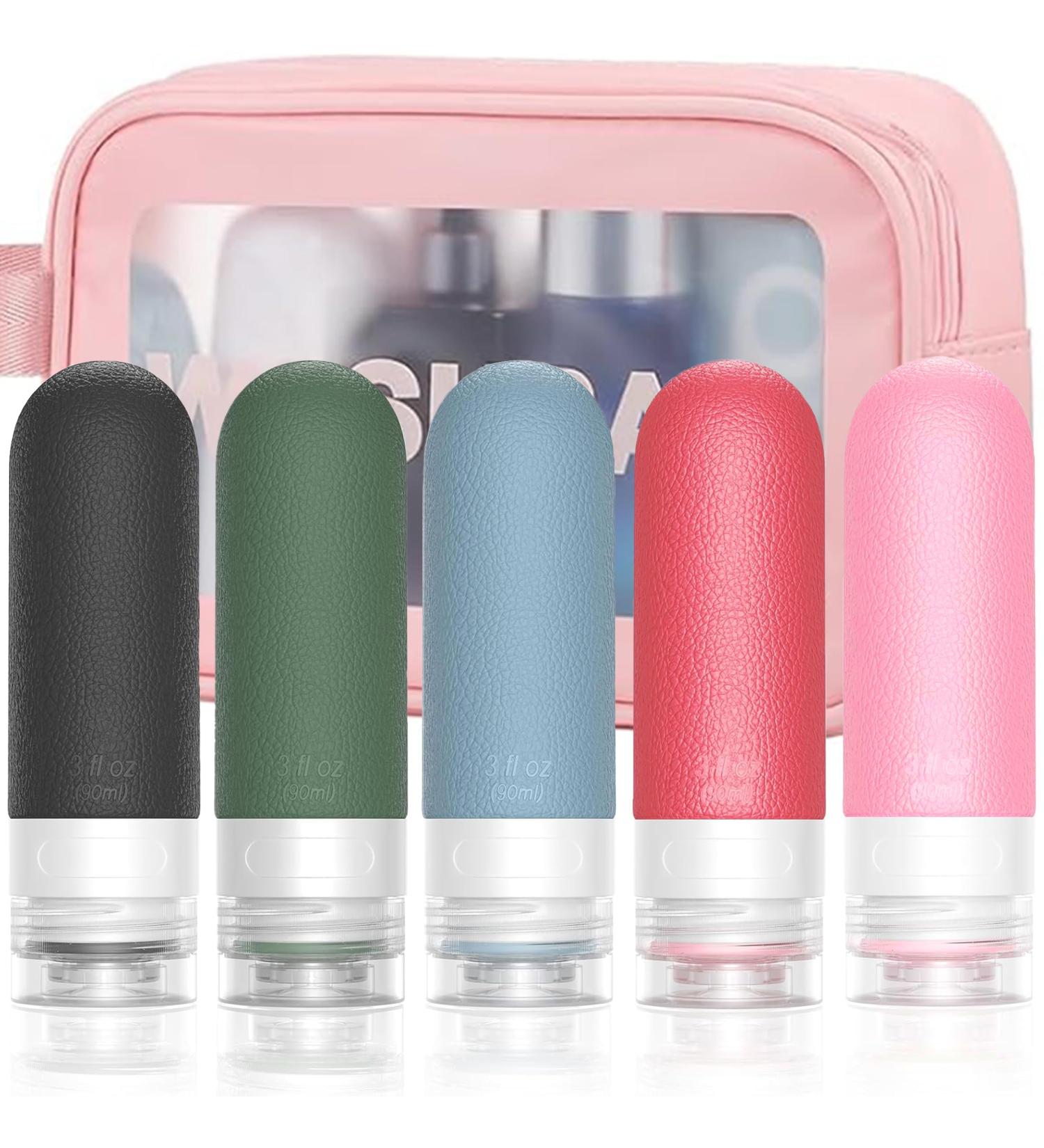 90ml Travel Bottles for Toiletries-Refillable Squeezable Containers Leak Proof TSA Approved Silicone Travel Bottle for Lotion Liquid Travel Accessories Travel Essentials Airport Colourful 6pcs - Buy Online on GoSupps.com