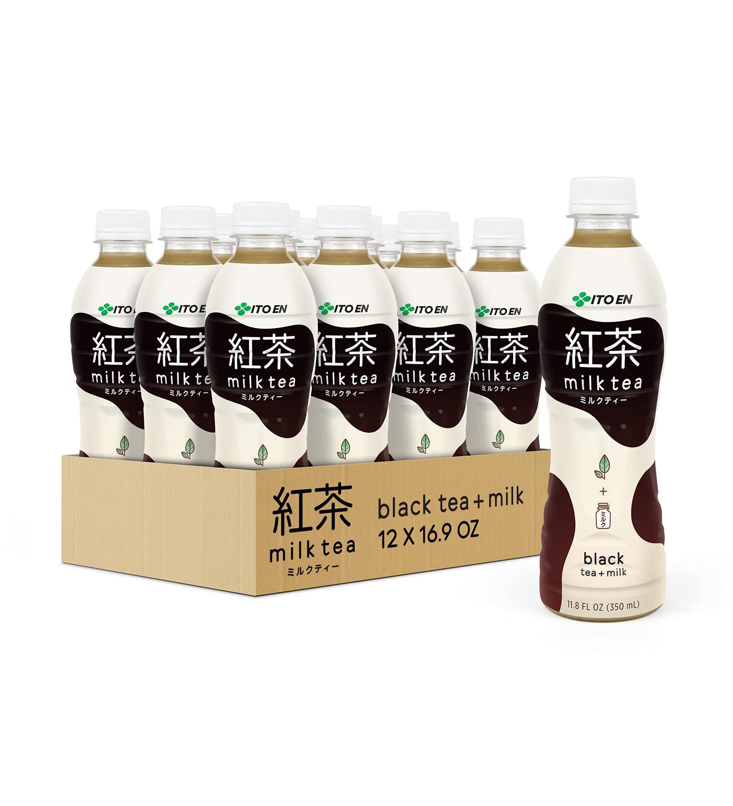 Ito En Black Milk Tea Sweetened 11.8 oz (Pack of 12) | Authentic Japanese Tea - Buy Online on GoSupps.com