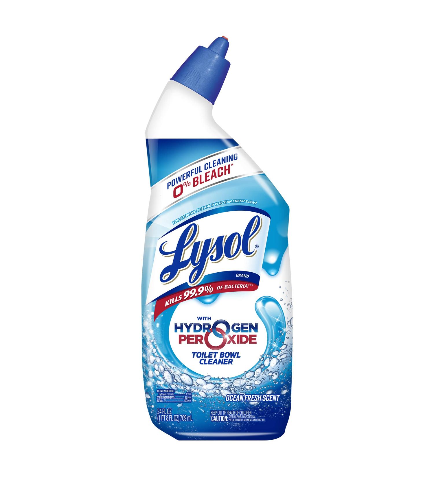 Lysol Toilet Bowl Cleaner Gel - Ocean Fresh Scent, 24oz, Bleach Free - Buy Online on GoSupps.com