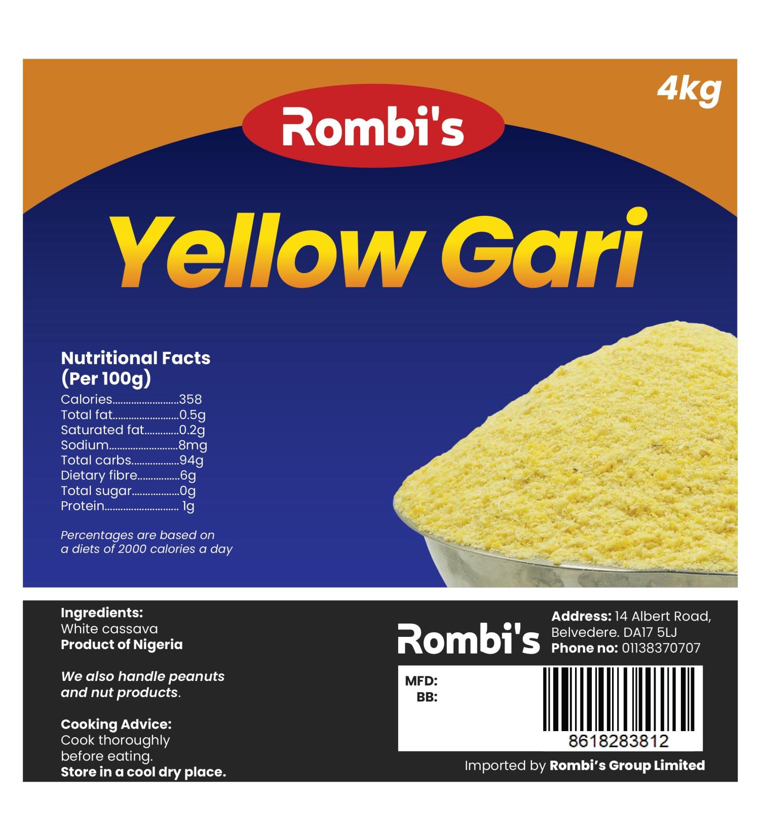 Rombi s Yellow Gri 4kg Nigerian All Gri