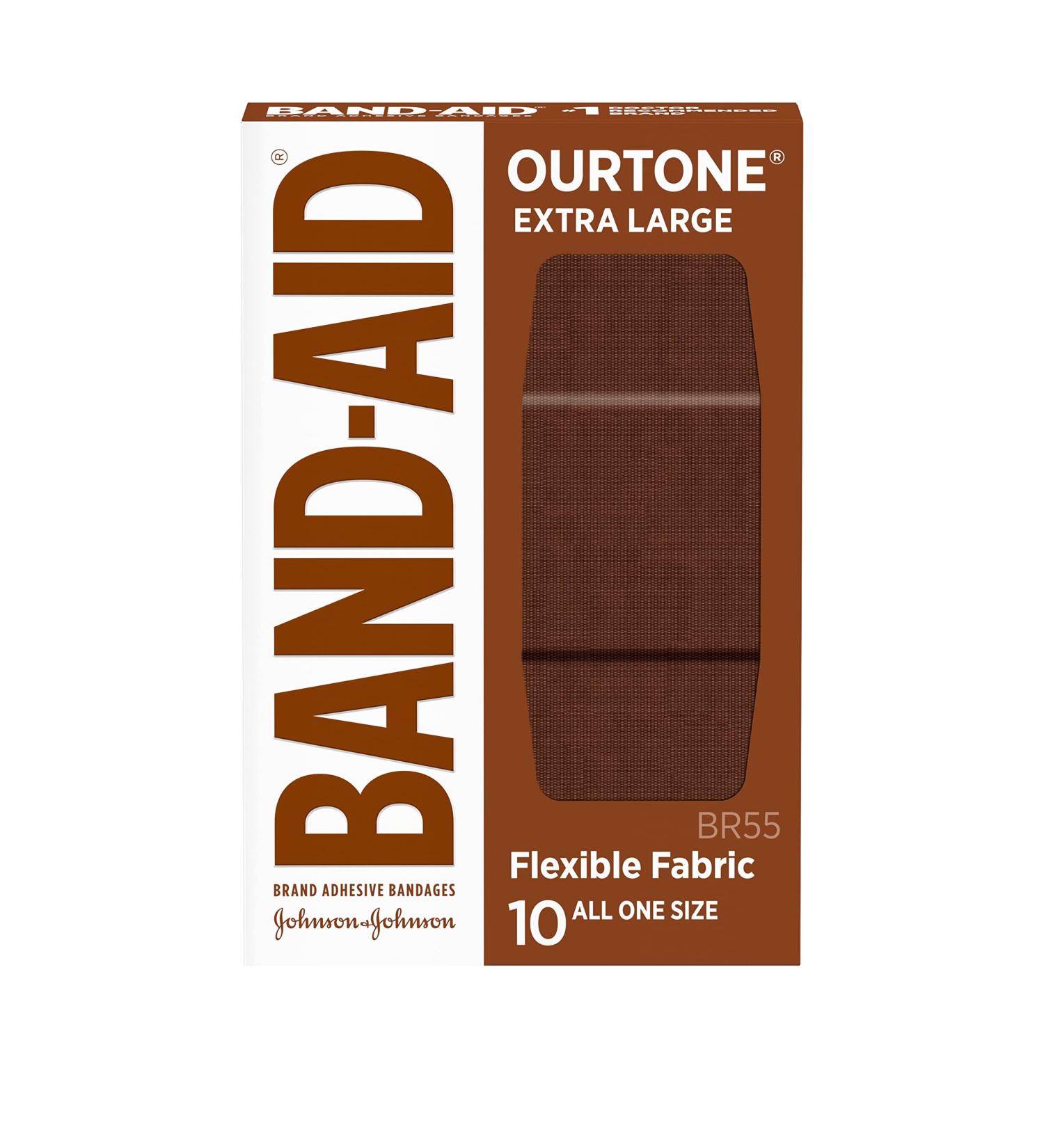 Band-Aid Ourtone Adhesive Bandages BR55 - Extra Large, 10 ct | Flexible Protection, Quilt-Aid Pad for Painful Wounds - Buy Online on GoSupps.com