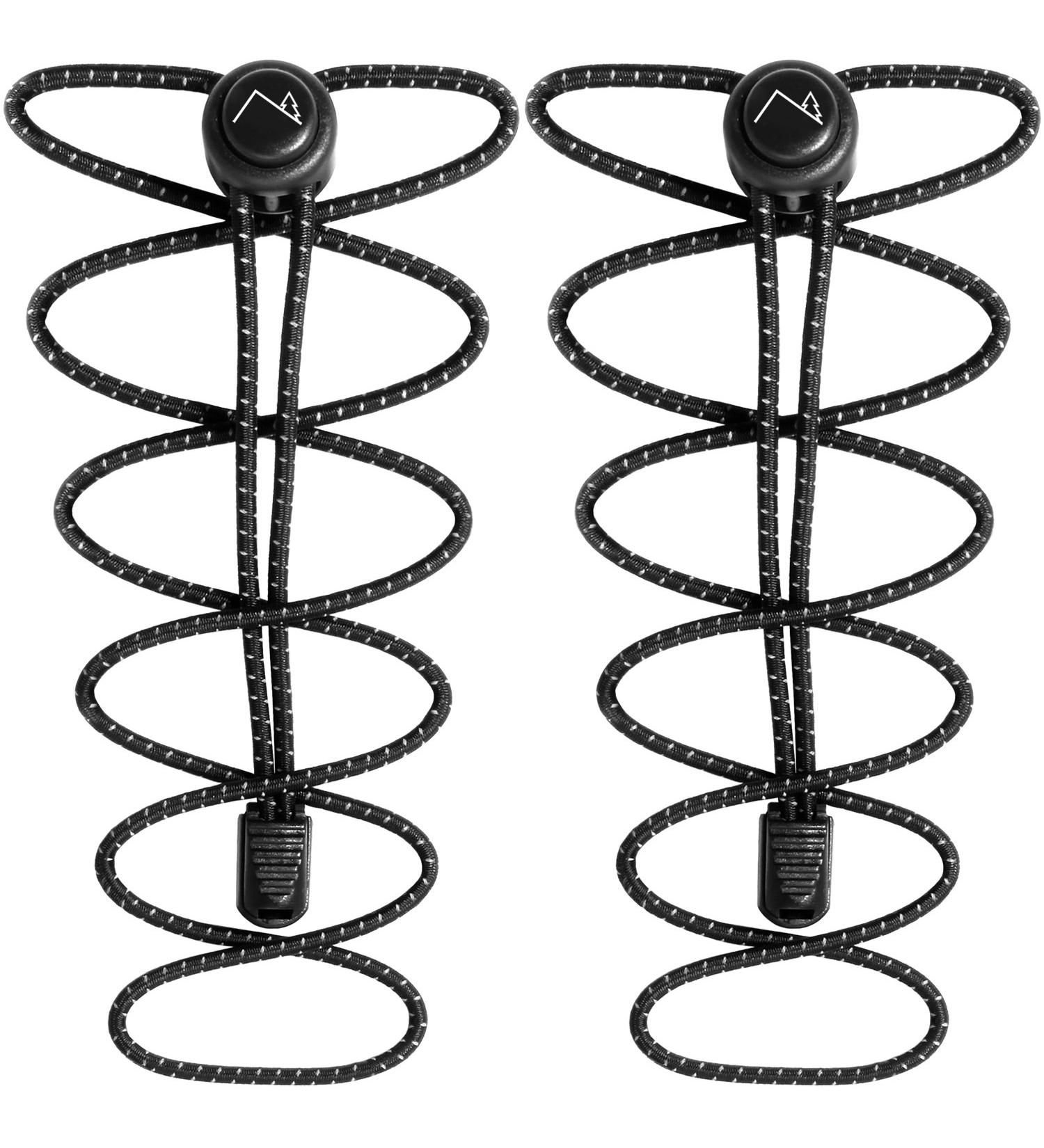 Buy CampTeck Quick Release Elastic Shoelaces - Black | Fast & Easy Lacing System for All Shoes - International Shipping Available - Buy Online on GoSupps.com