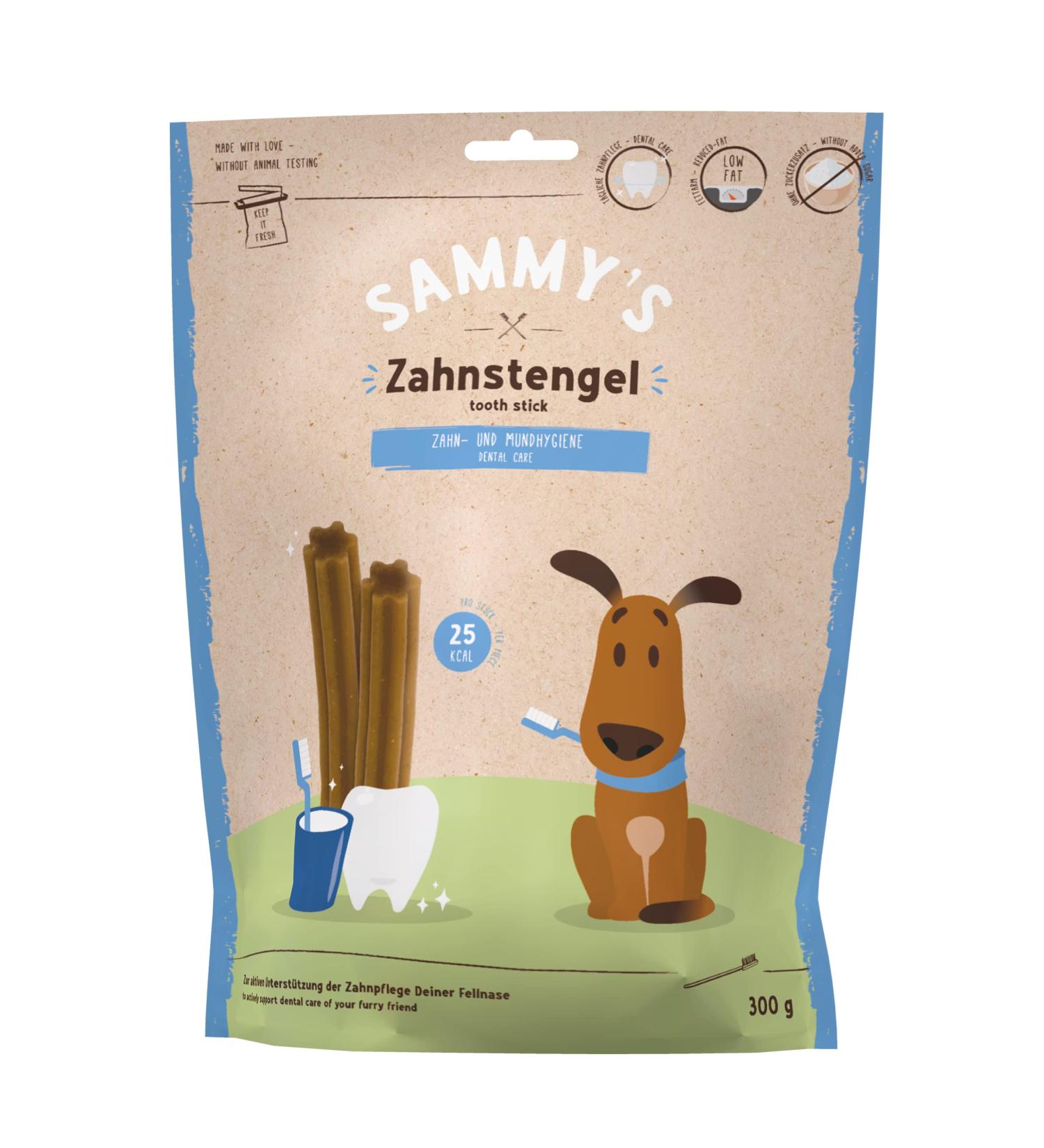 Sammy's Tooth Sticks for Dogs | Dental Care Chew Bar Snack | 300g Pack - Healthy Treats for International Shipping - Buy Online on GoSupps.com