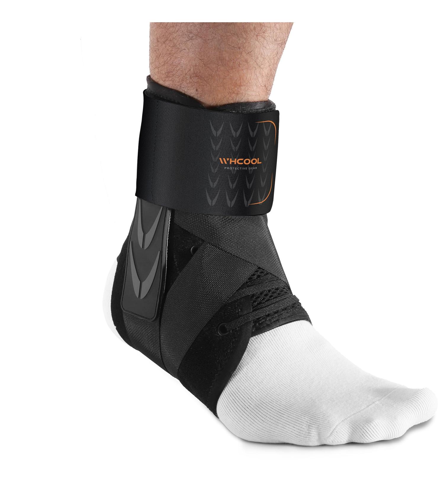 Buy Fast Velcro Lace Up Ankle Brace for Men & Women | Snug-Fit Ankle Support with 2 Pads | Breathable Stabilizer for Sprains | S(11-12in) | International Shipping - Buy Online on GoSupps.com