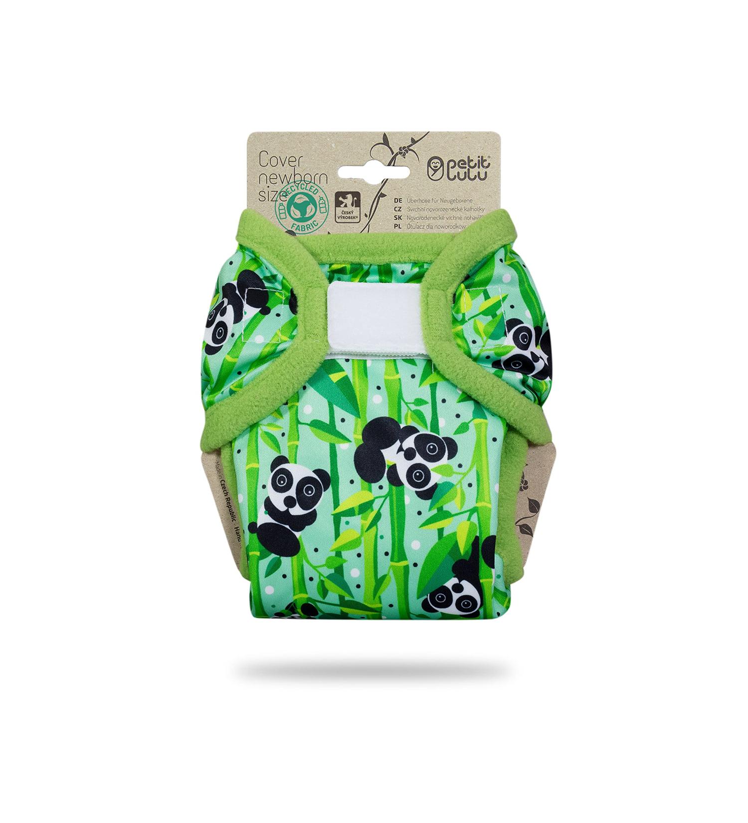 Petit Lulu Size 1 Newborn Diaper Pants | Washable & Waterproof | Velcro Closure | Eco-Friendly Tower Diapers for Babies (2-6 kg) | Made in EU with Panda Bears - Buy Online on GoSupps.com