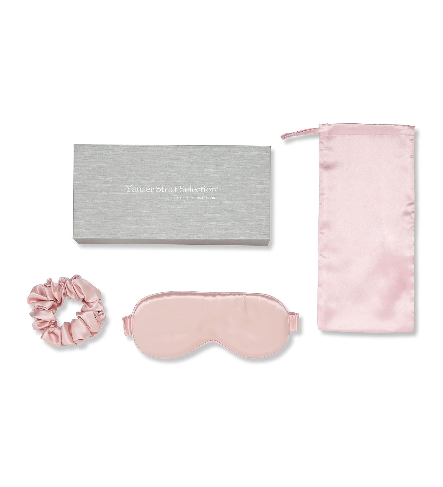 Premium Silk Hair Scrunchies & Sleep Mask Set - 100% Mulberry 22 Momme - Perfect Hair Ties & Eye Mask Gift - Buy Online on GoSupps.com