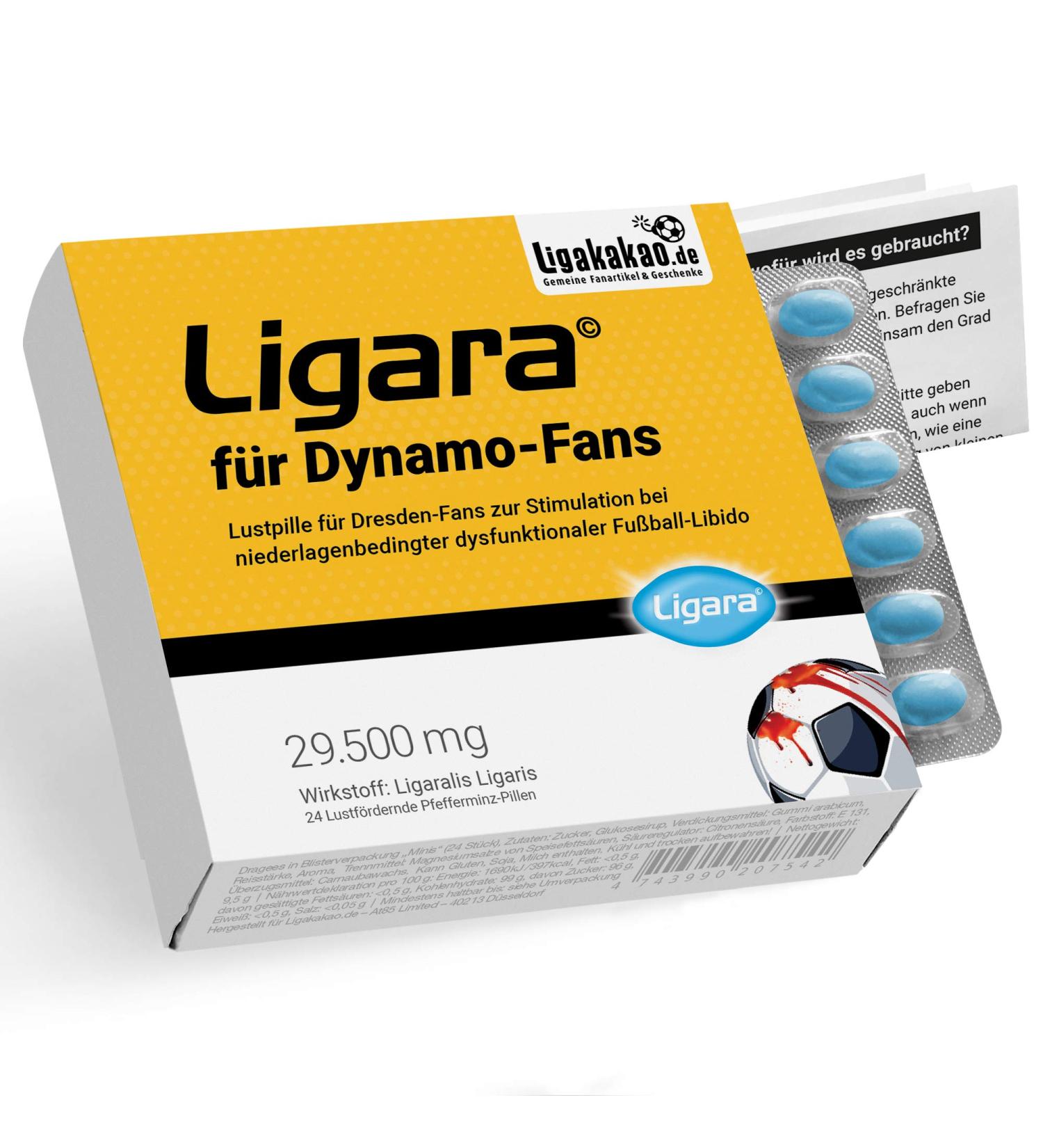 Ligara Pleasure Pills for Dynamo Fans | Boost Football Desire | Peppermint Energy | Post-Defeat Relief | Single Dose from leaga-ligakao.de - Buy Online on GoSupps.com